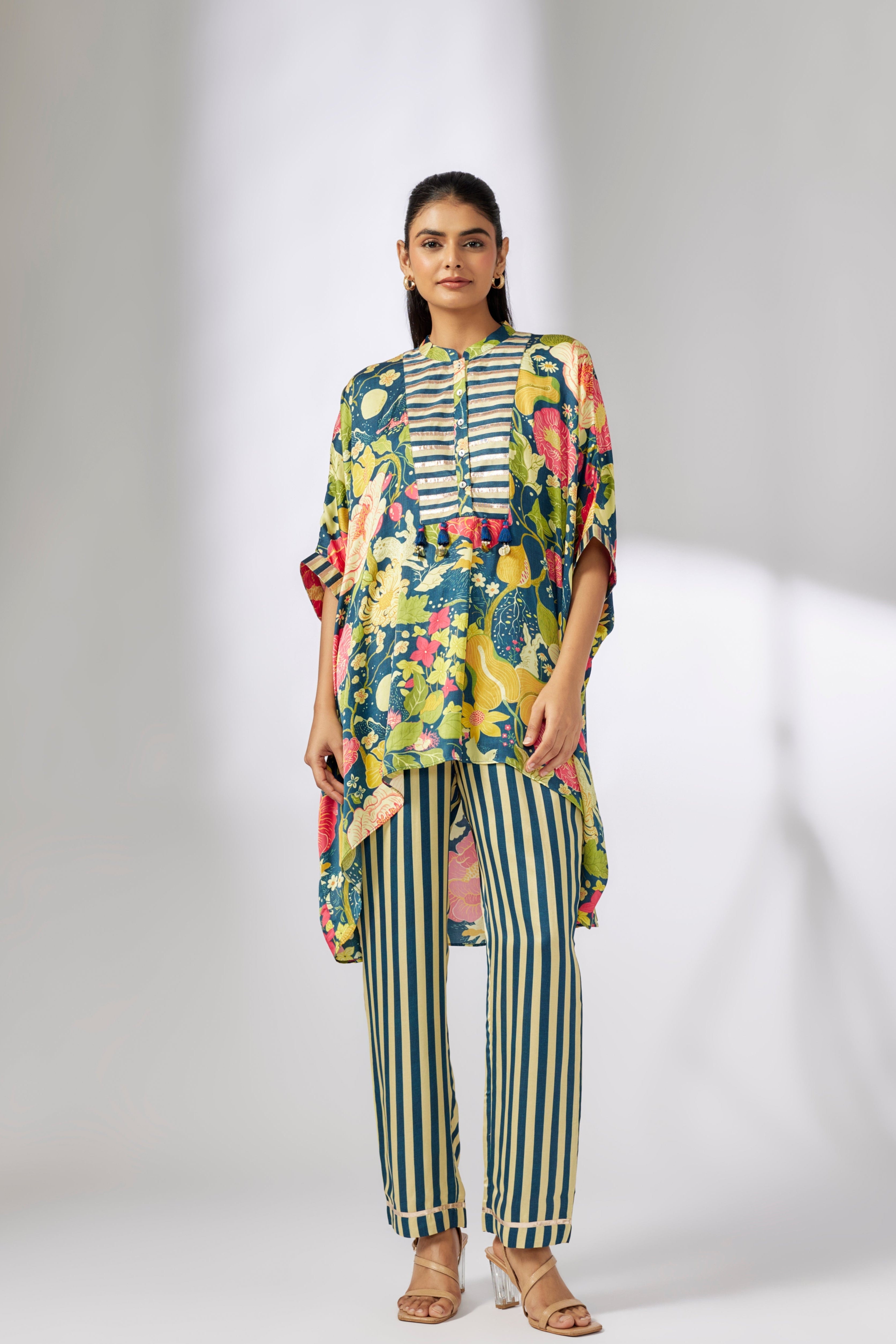 Peony kaftan Co-Ord Set