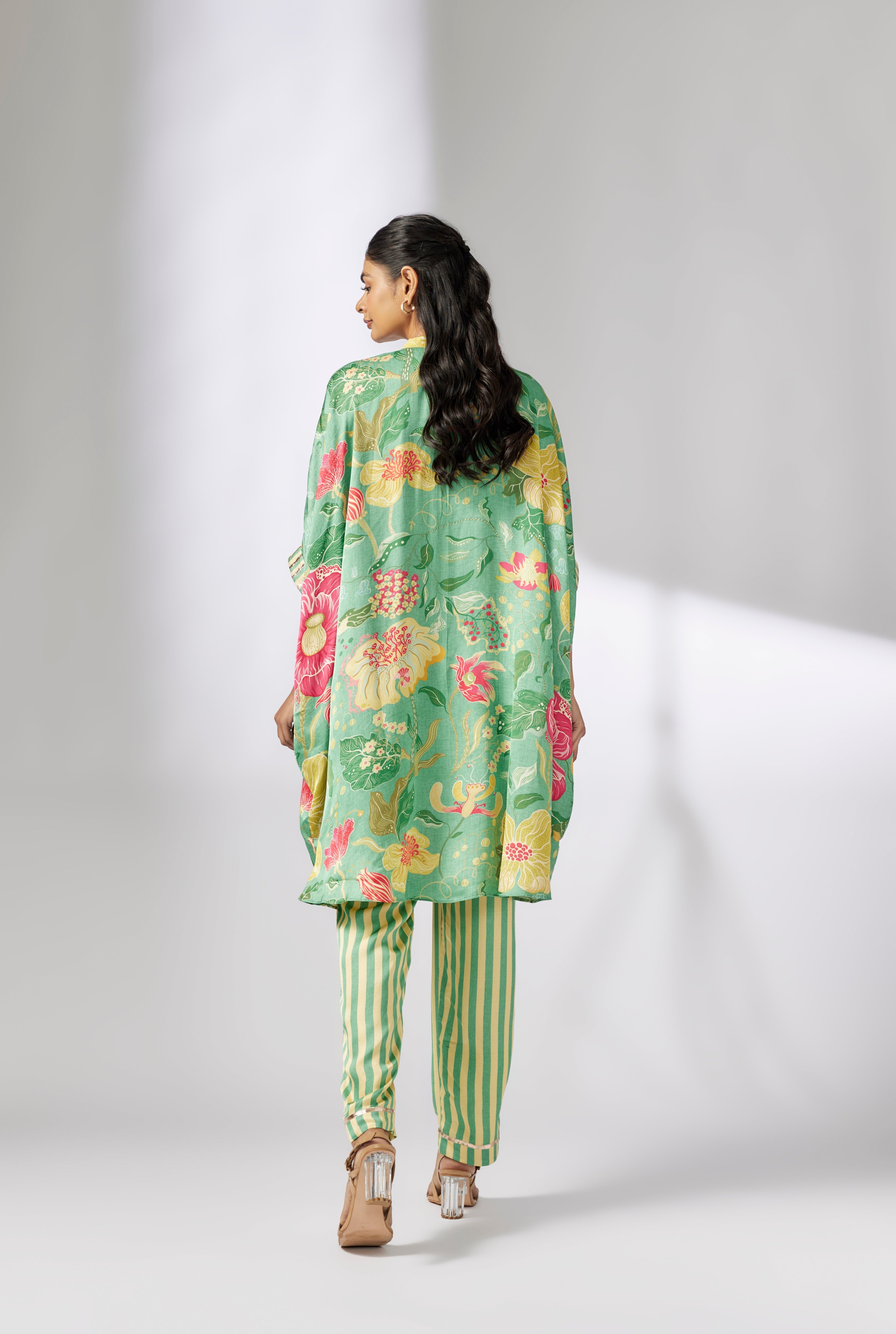 Peony kaftan Co-Ord Set