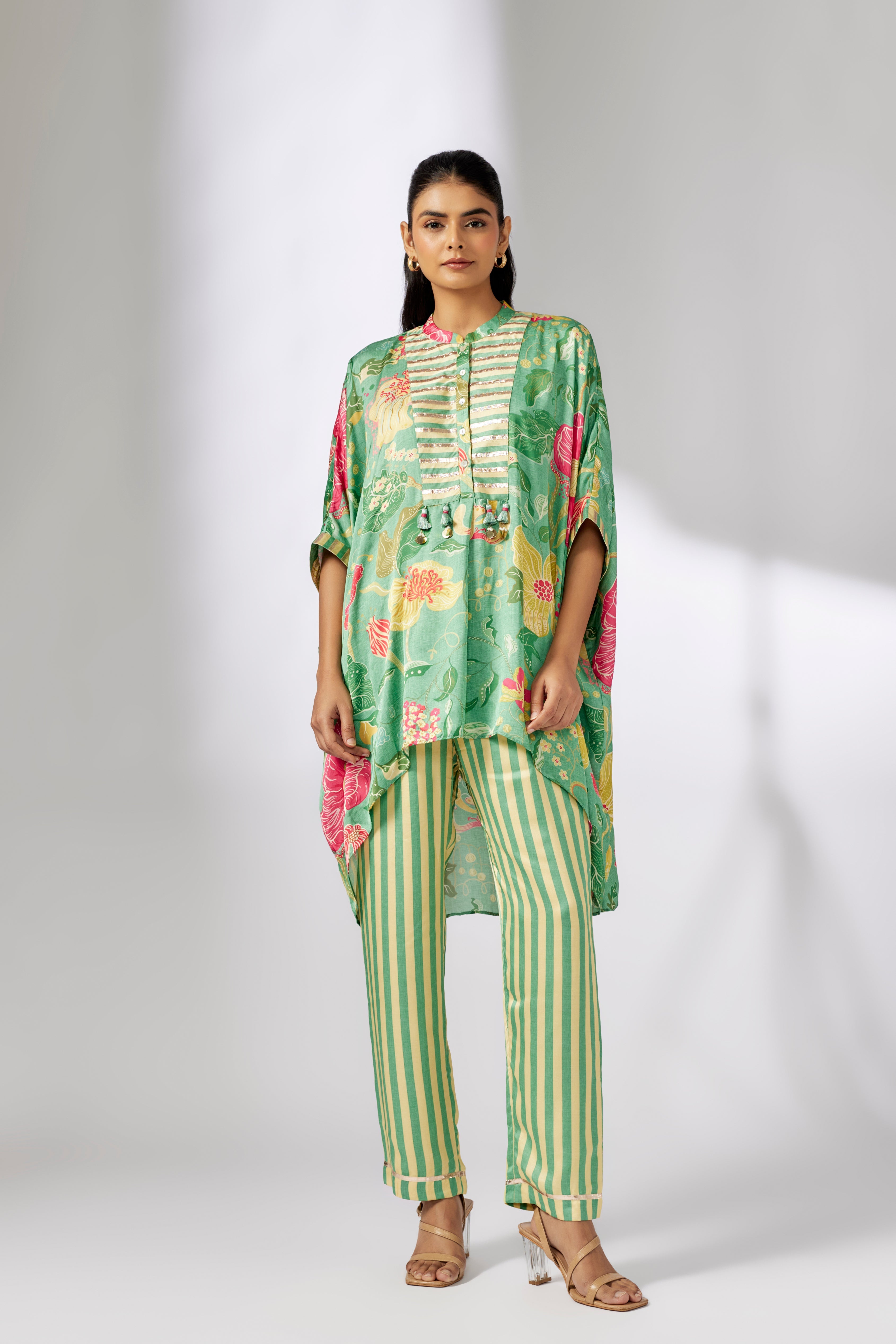 Peony kaftan Co-Ord Set