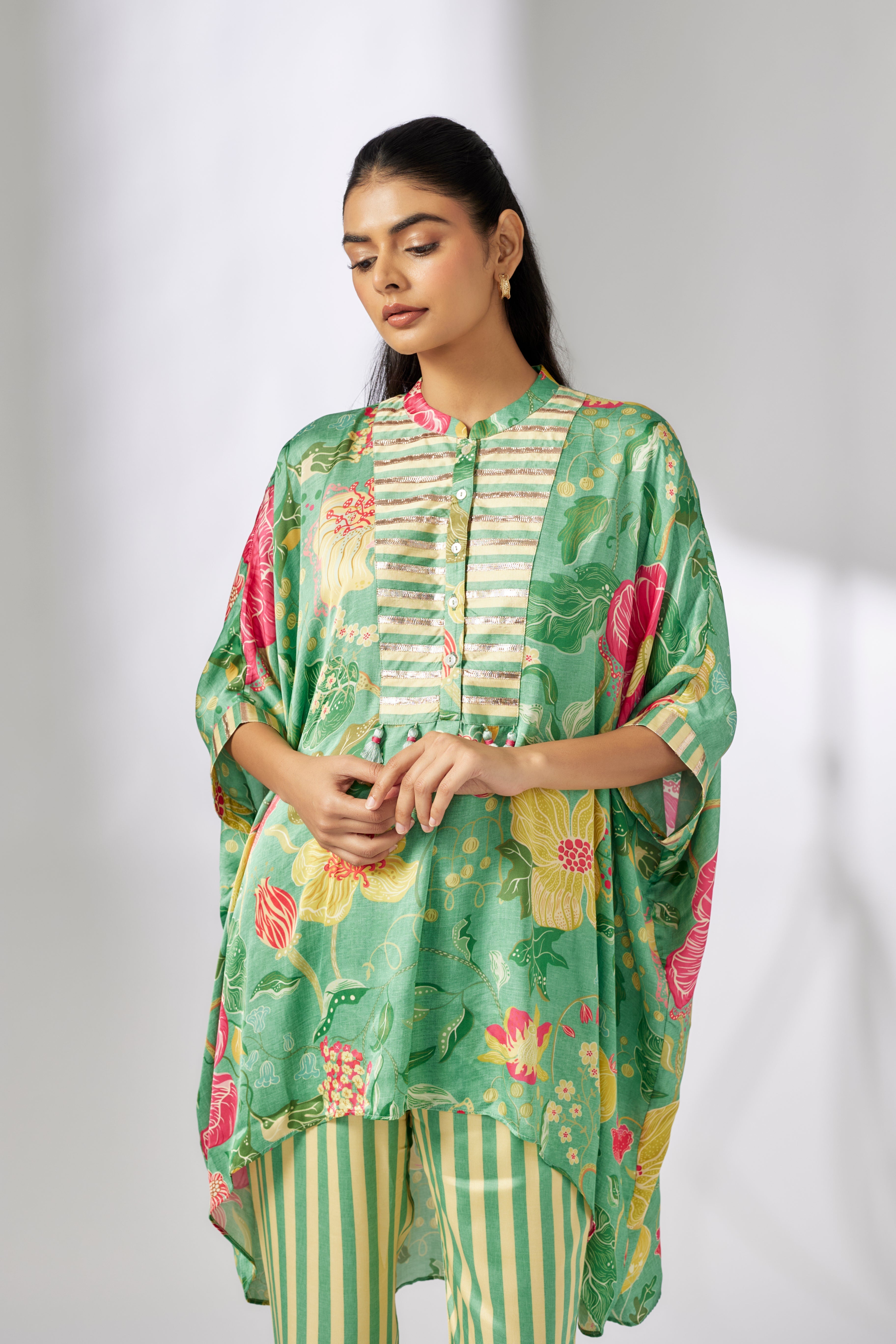 Peony kaftan Co-Ord Set