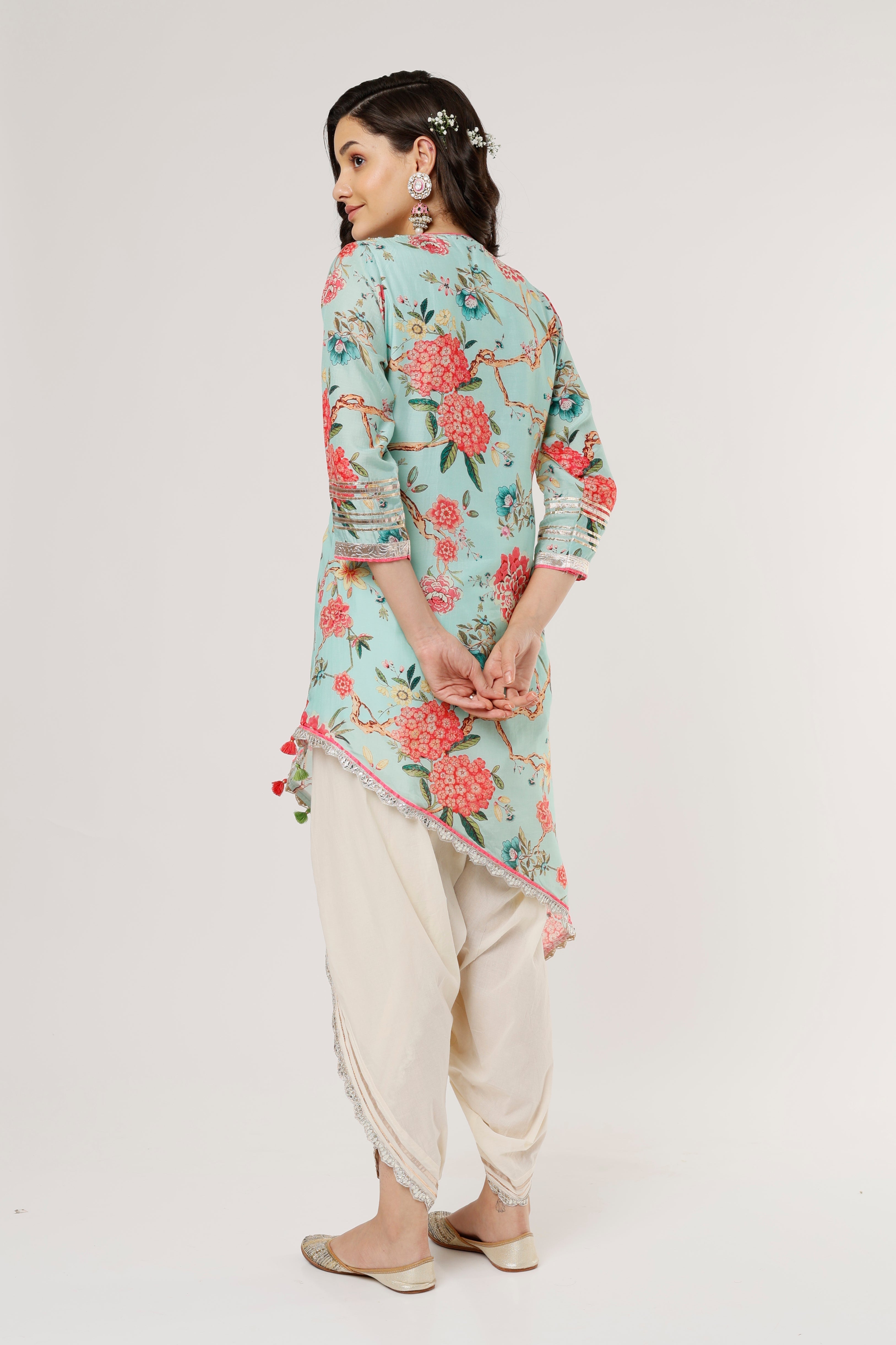 Aashna Asymmetrical Dhoti set