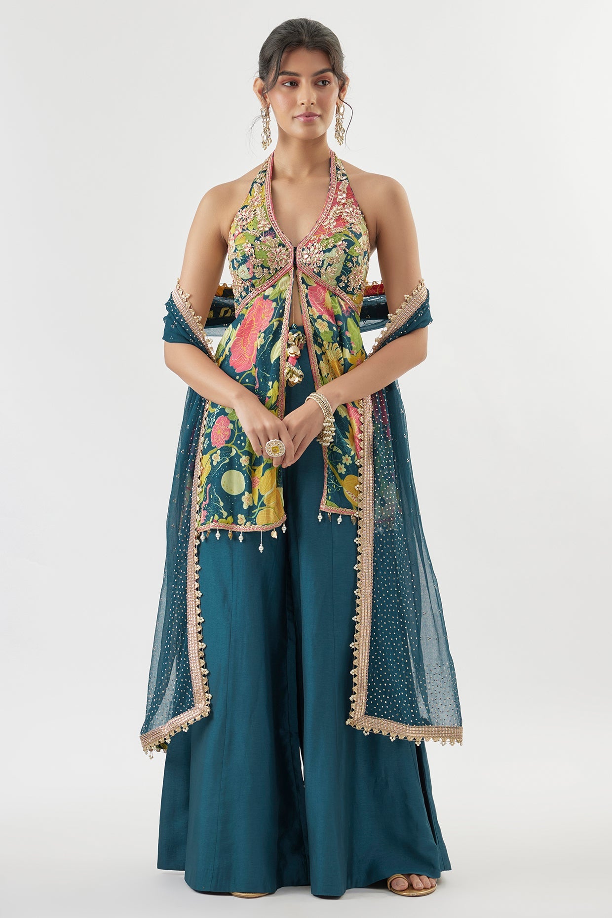 Akshara Sharara Set