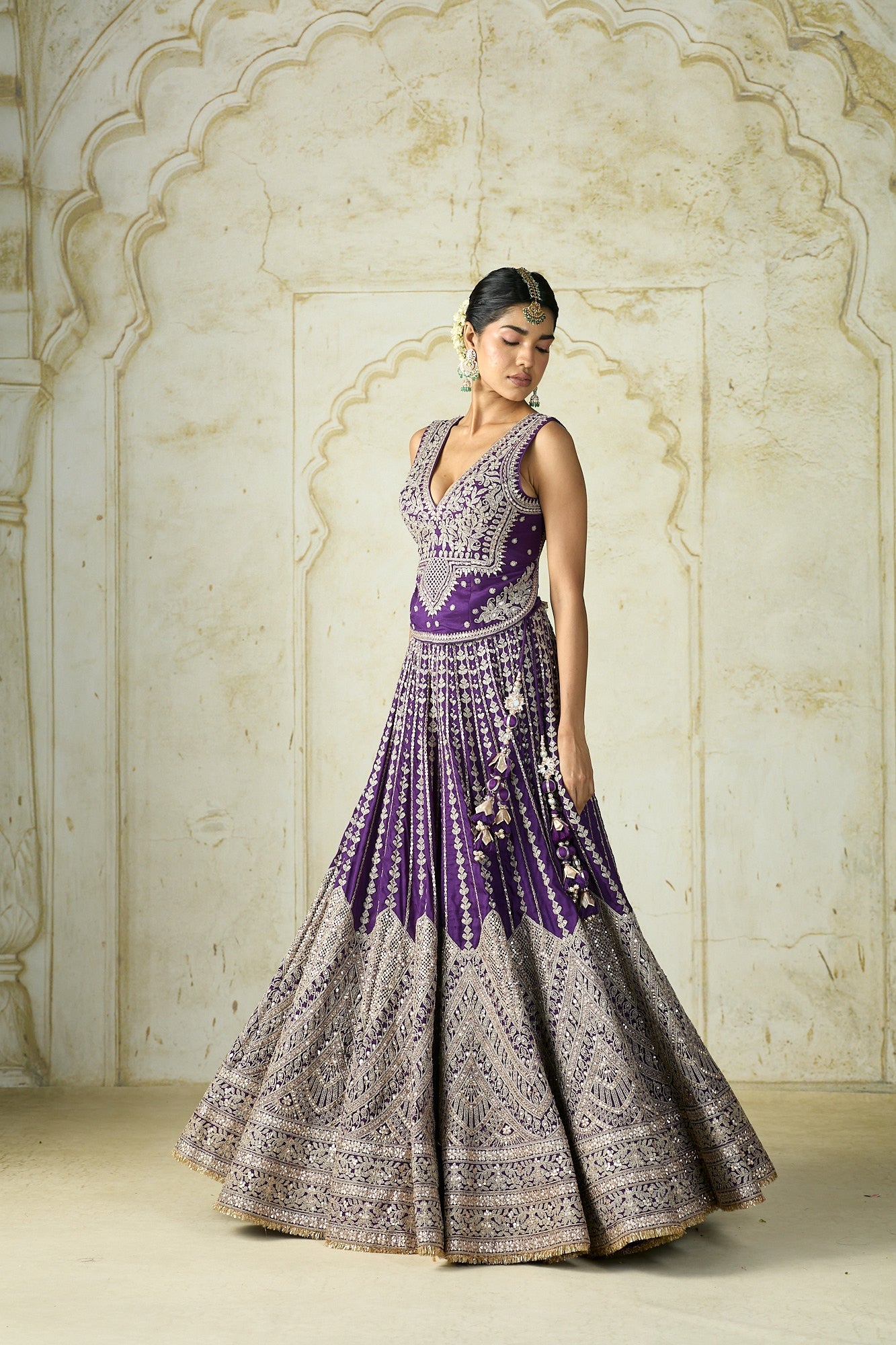 Kubbra sait in Razia Lehenga Set