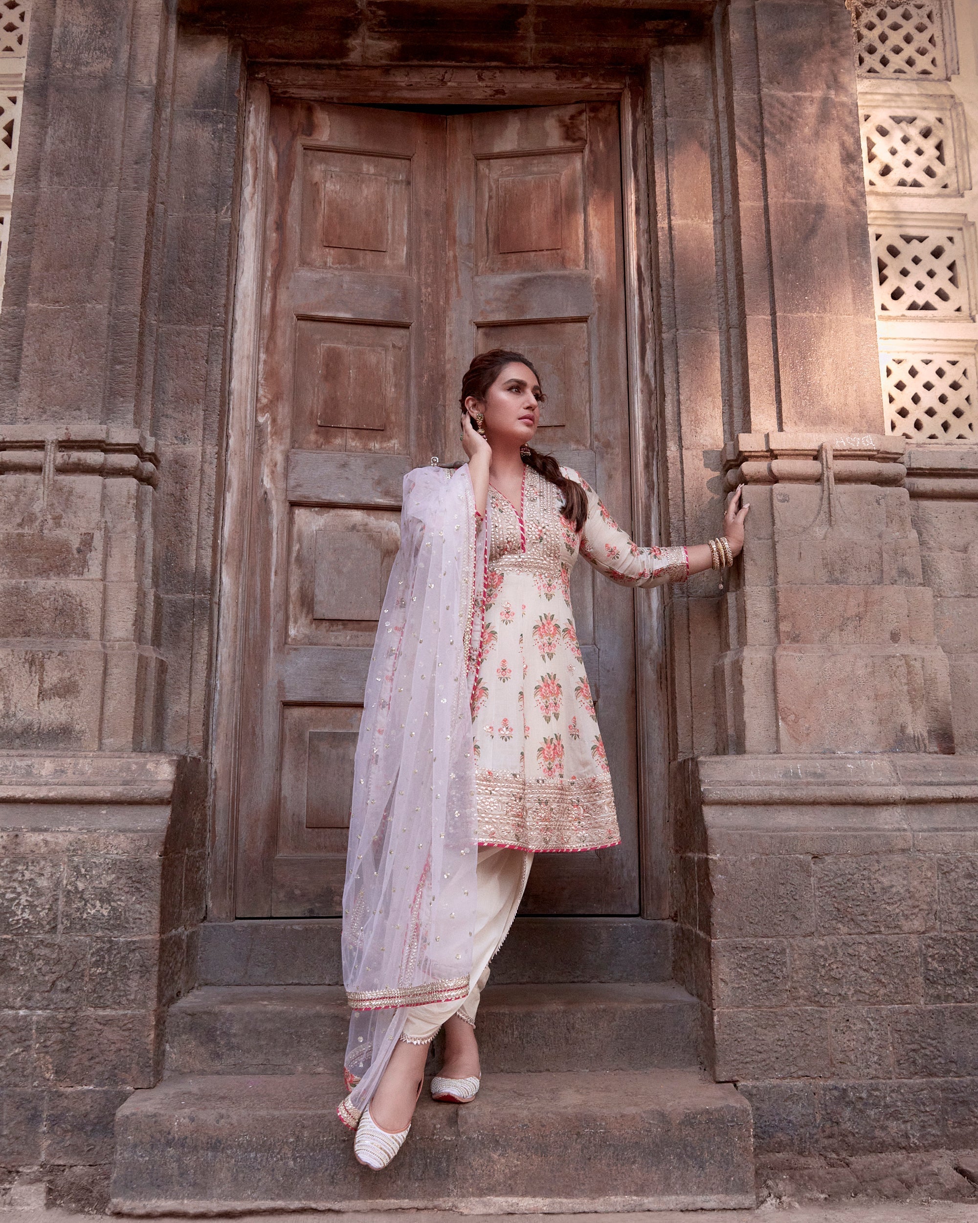 Ekta AG Dhoti Set-Huma Qureshi