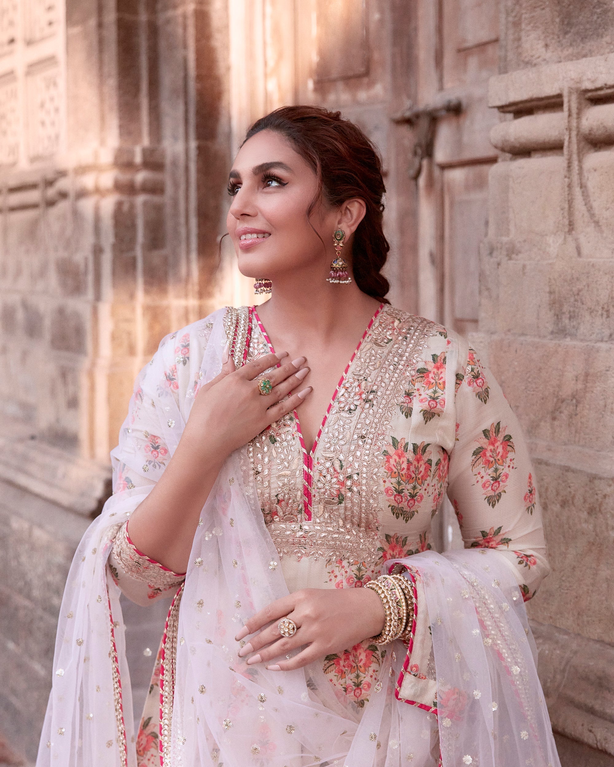 Ekta AG Dhoti Set-Huma Qureshi