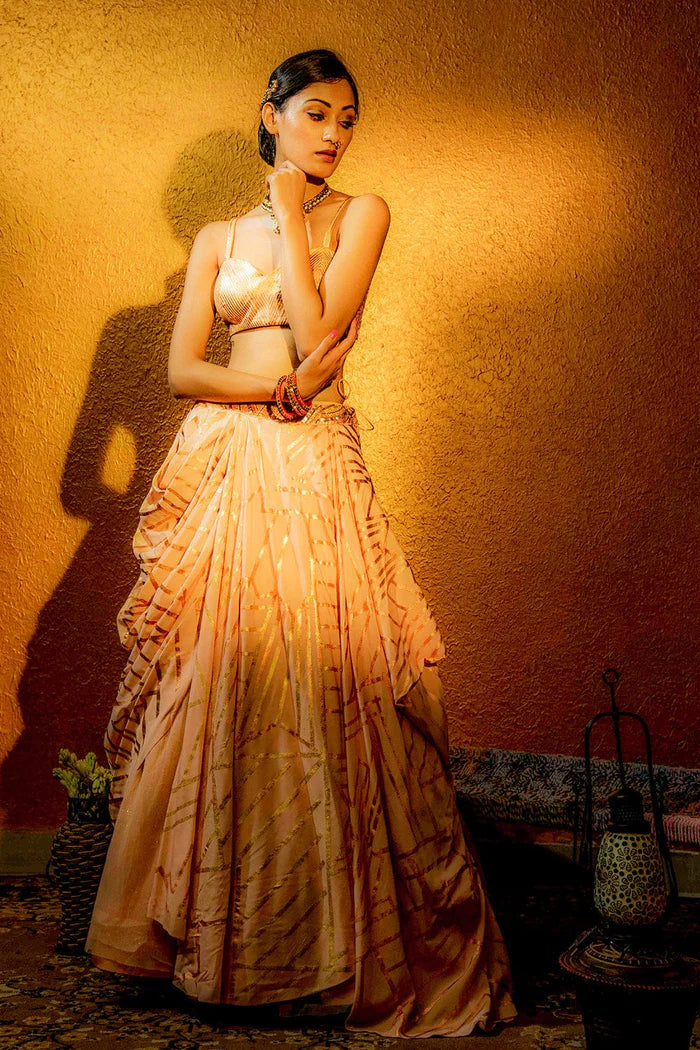 Hunar Jacket with Draped Skirt