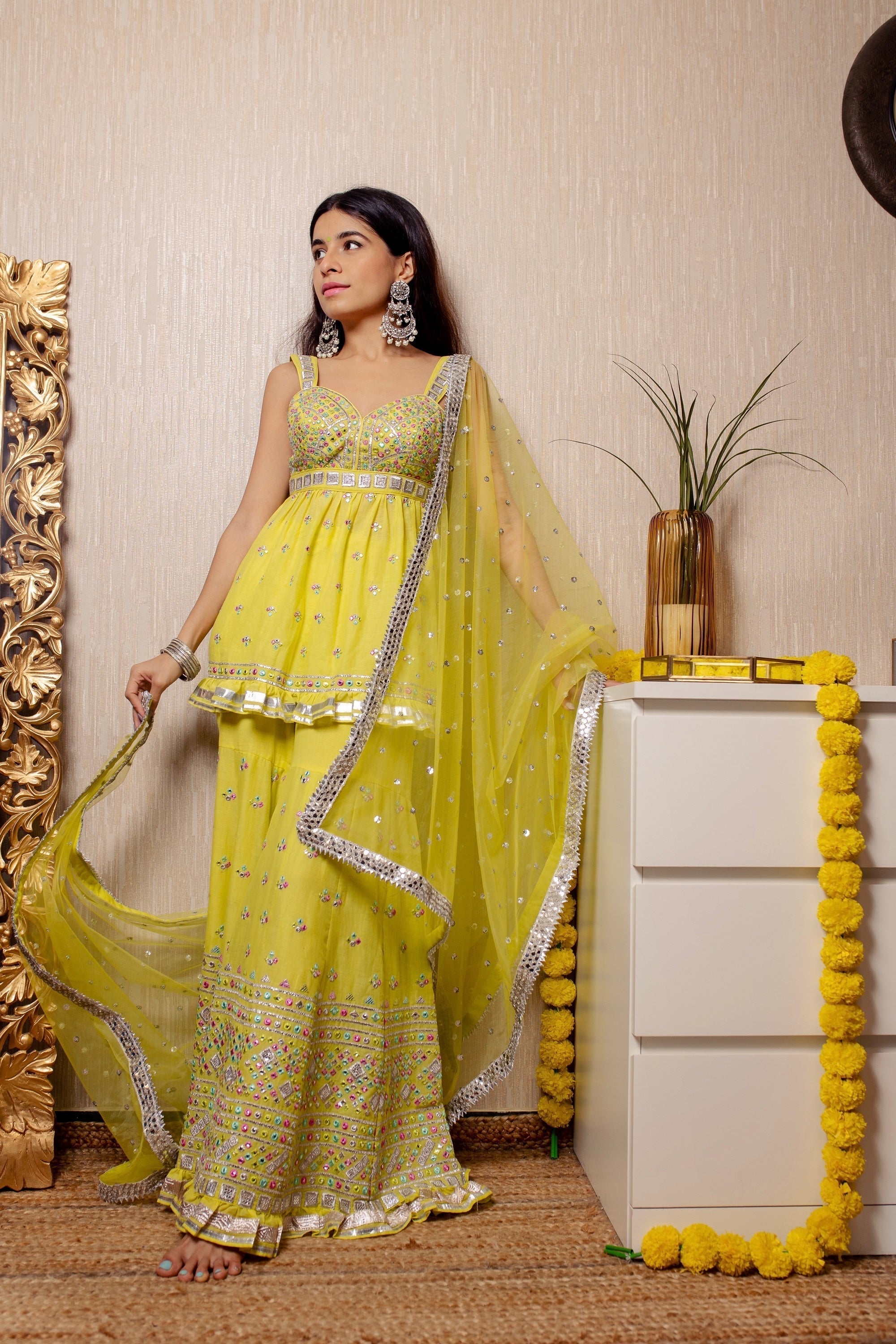 Prerna Mehra In Noor Sleveless Peplum Sharara Set
