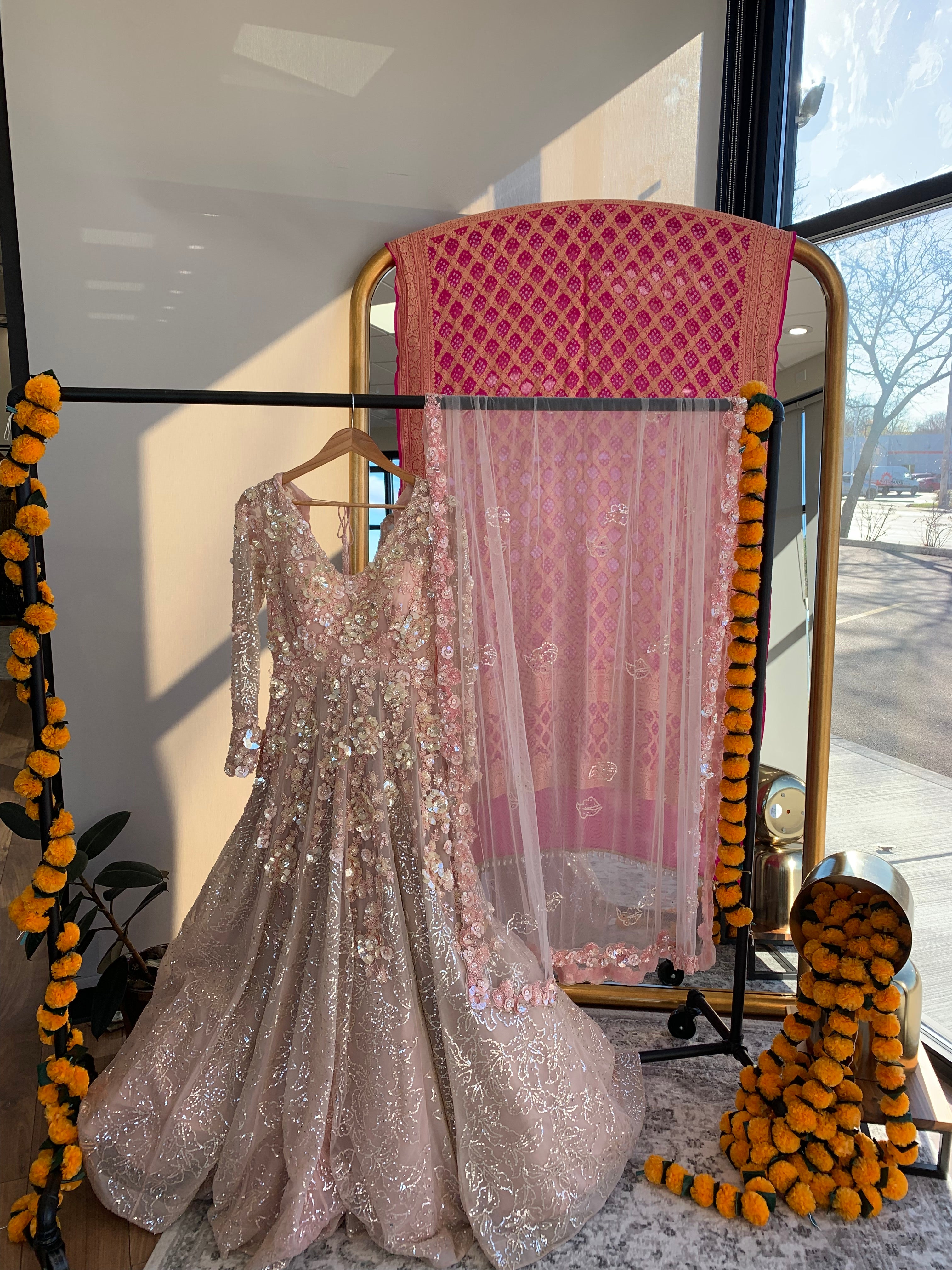 Gia Pink 3D Gown