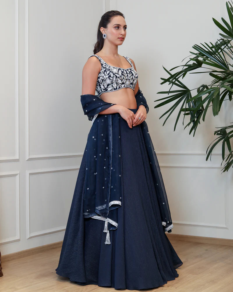 Serenity Blue Lehenga