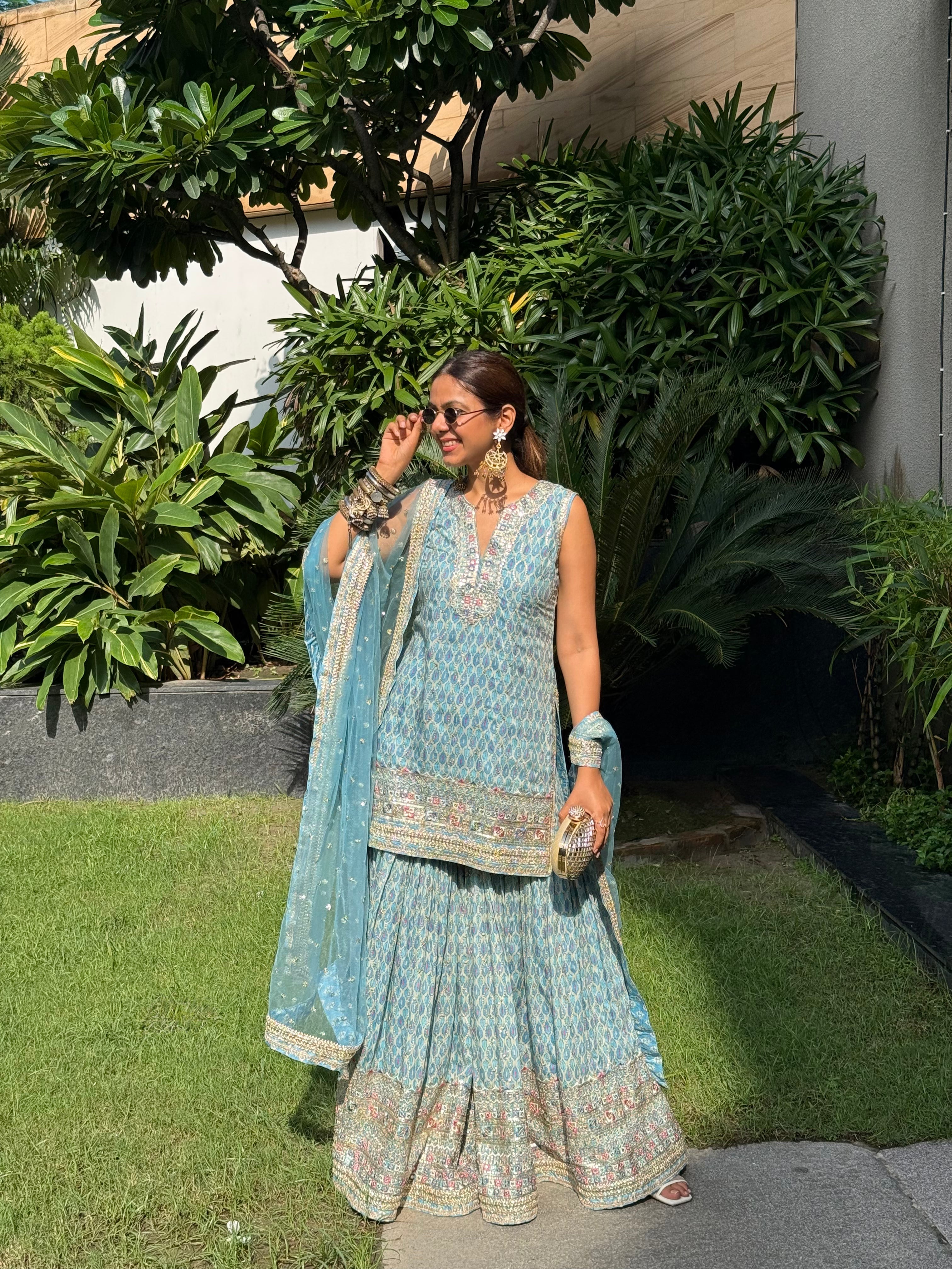 Sneha Adwani in Dhruvi Sharara Set