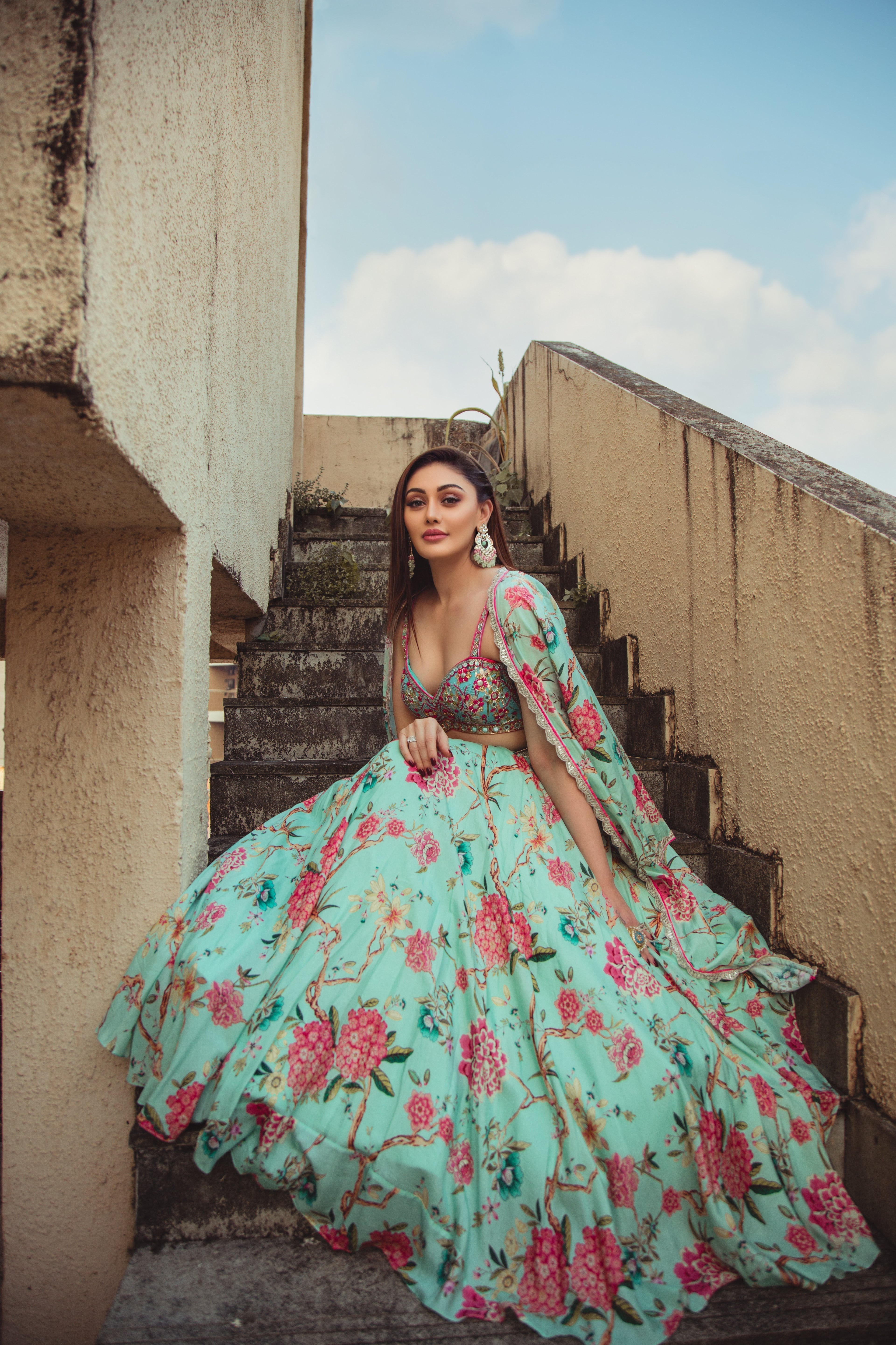 Shefali Zariwala in Dhwani Lehenga Setga Set