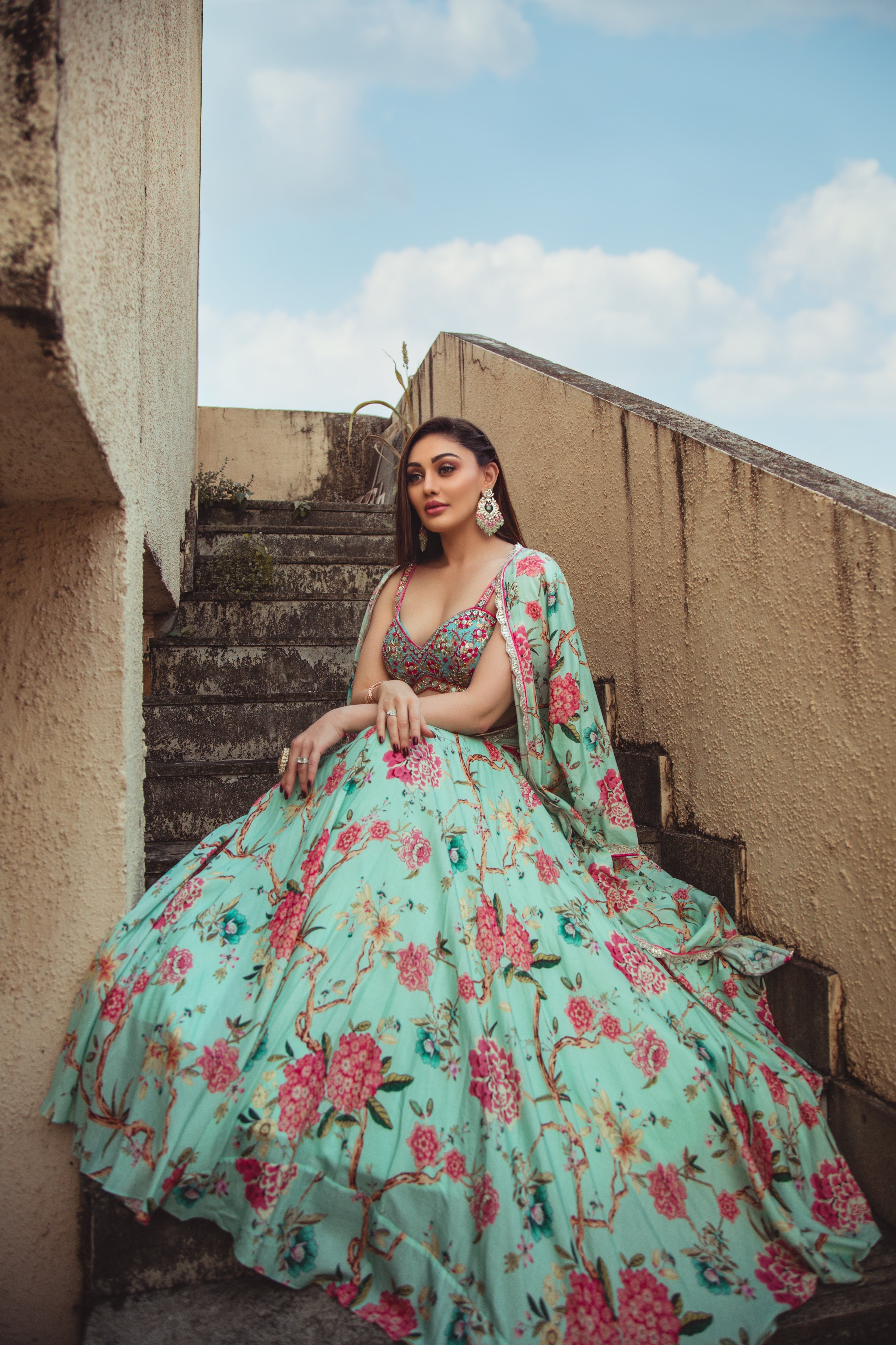 Shefali Zariwala in Dhwani Lehenga Setga Set