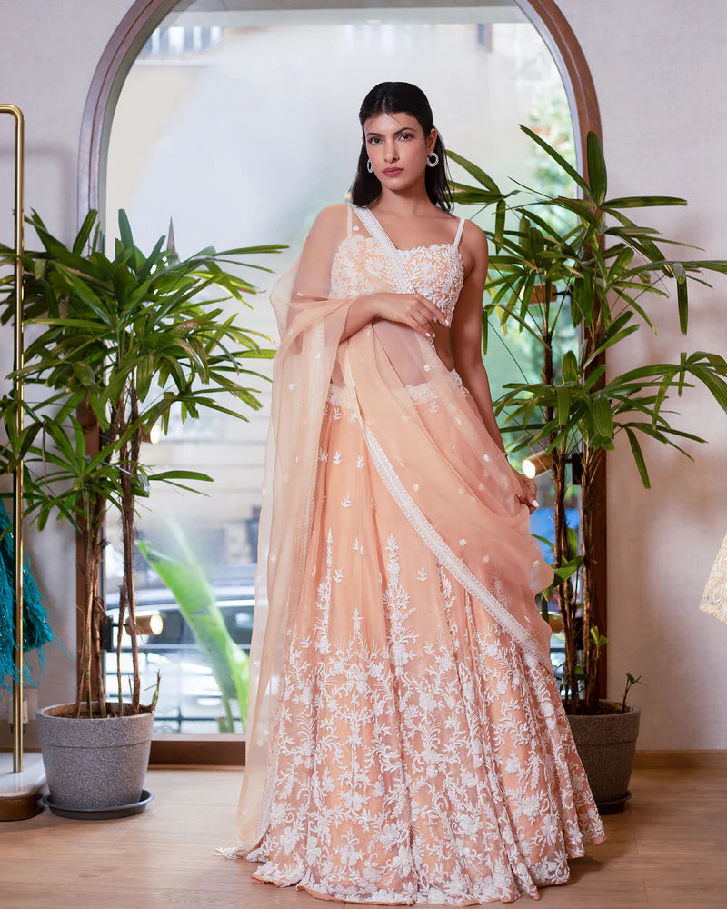 Persian Peach Lehenga