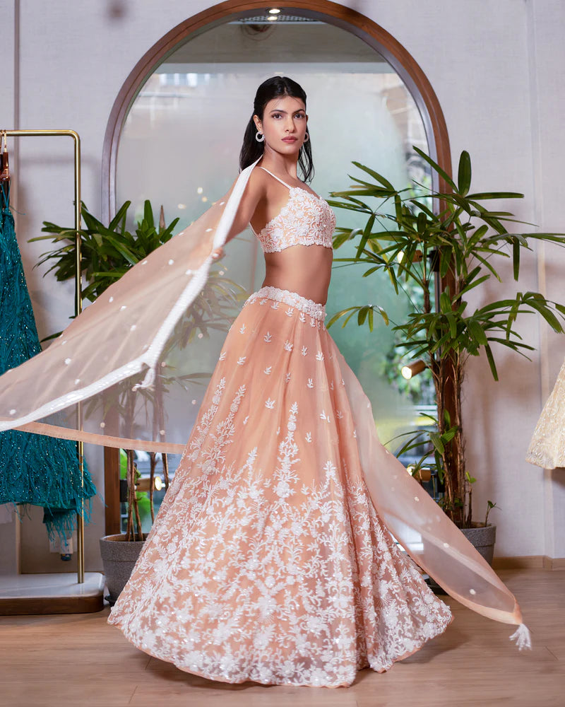 Persian Peach Lehenga