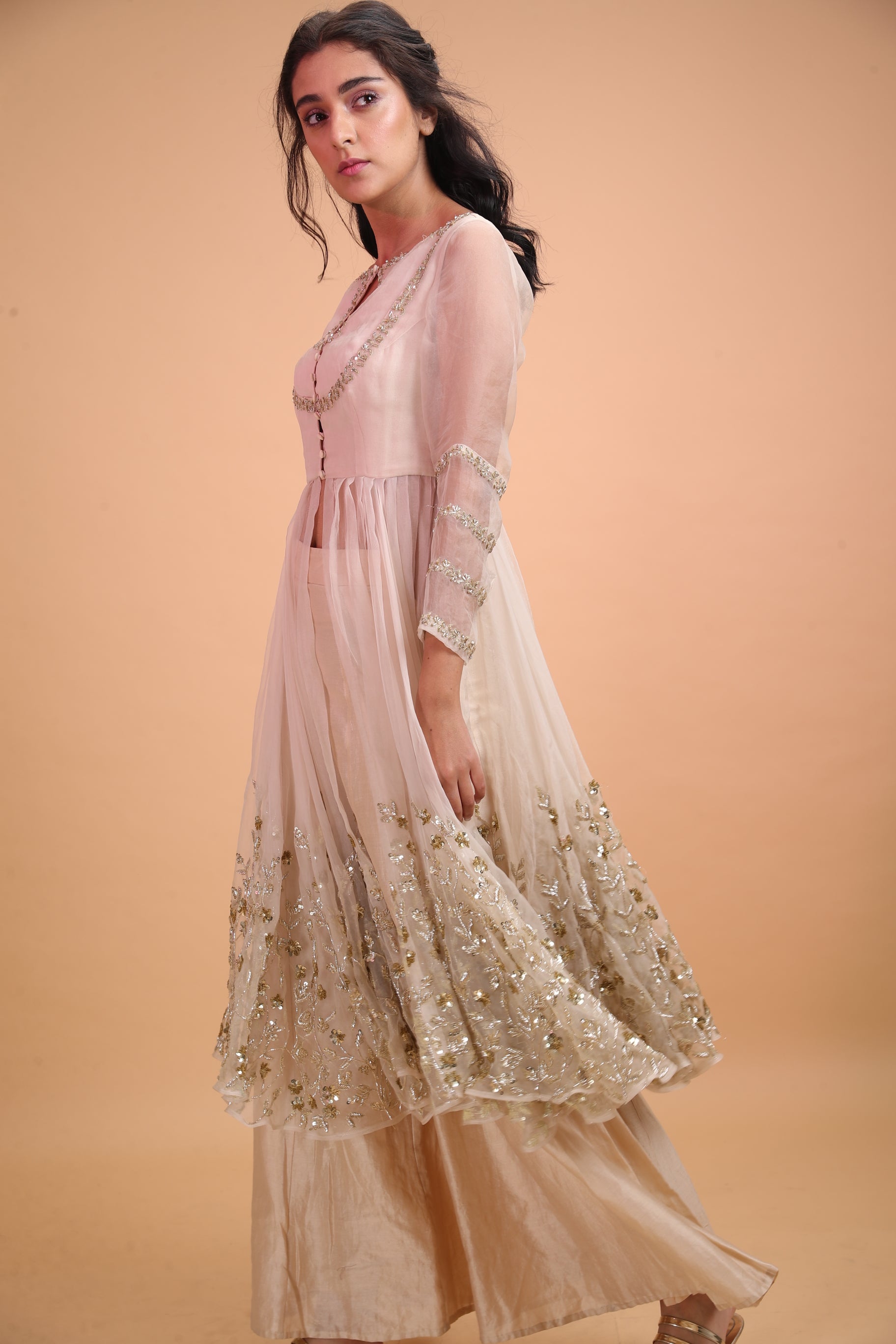 White Jacket With Sequins Jaal