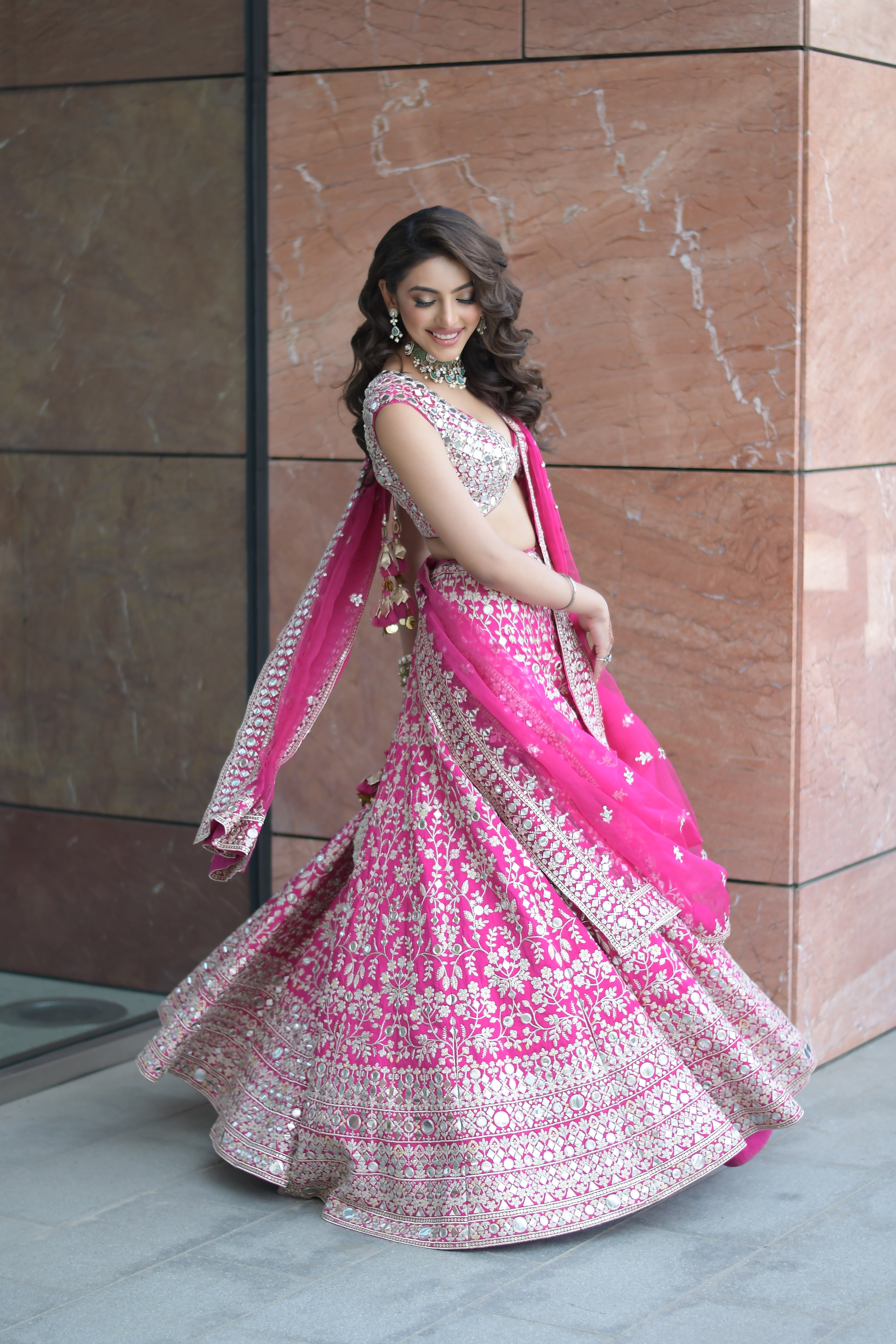 Mallaikaa Chheda in Niranjana Lehenga Set