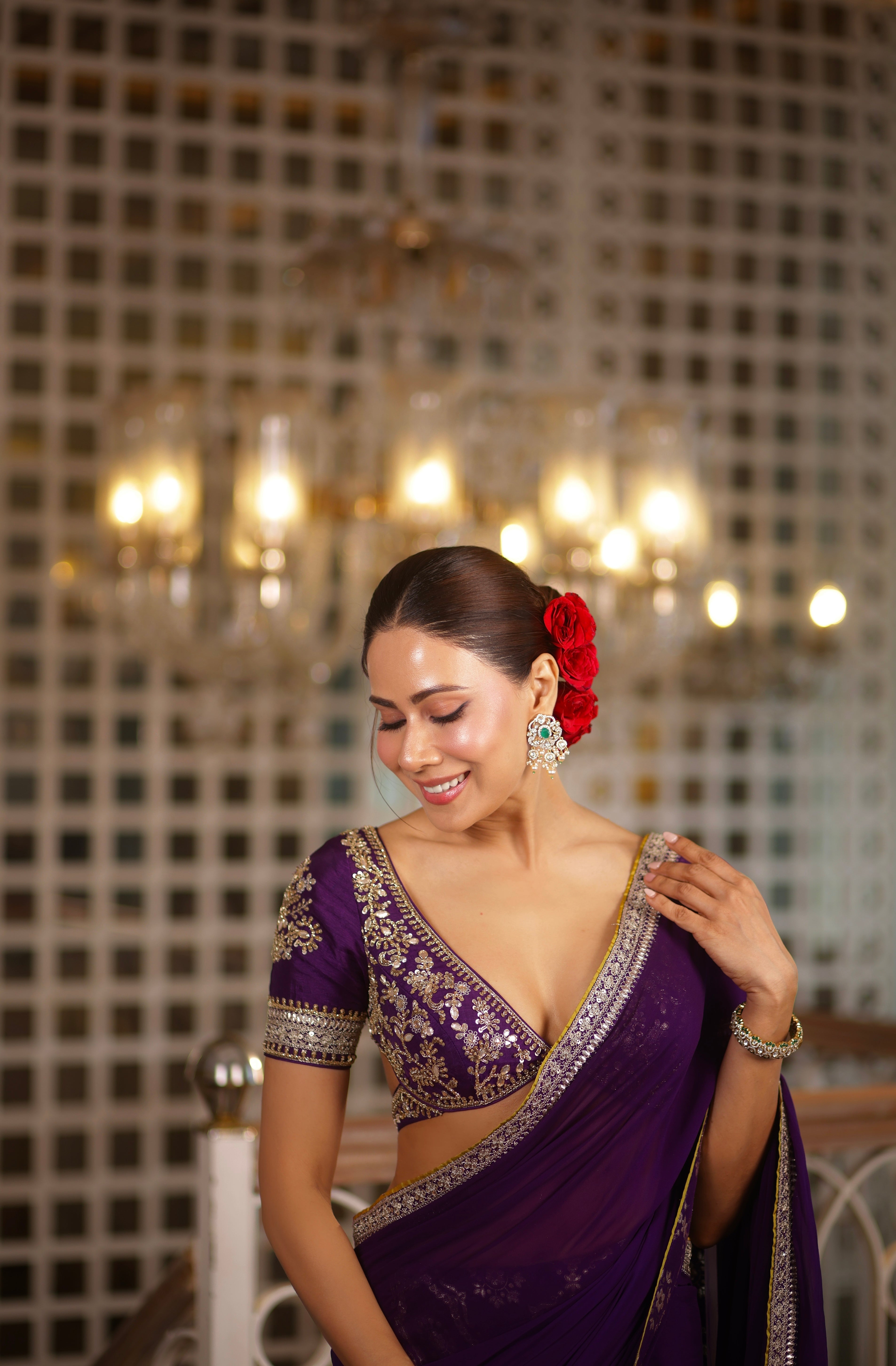 Swati Vatsa in Ruqqayah Saree Set