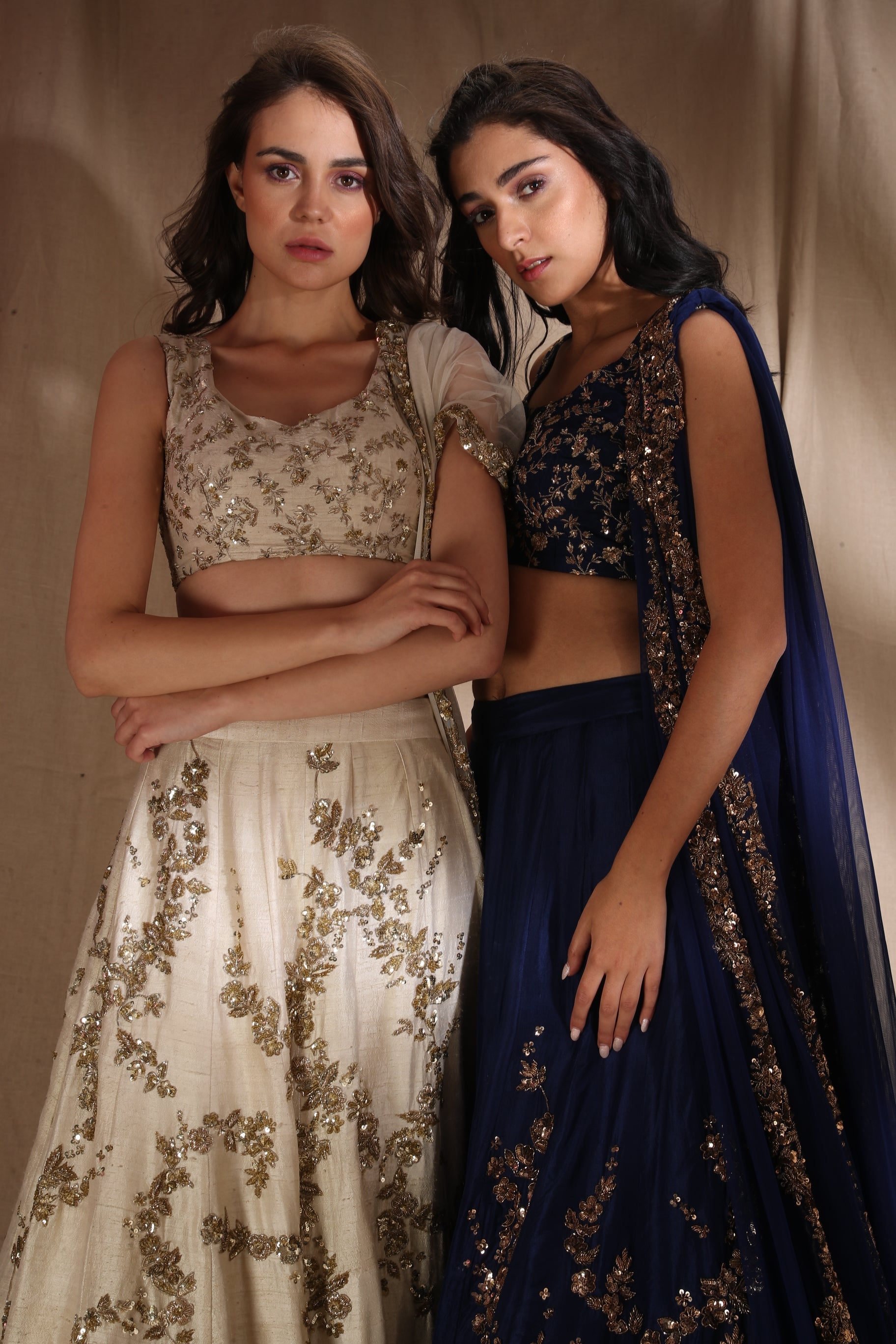 Ivory And Gold Lehenga