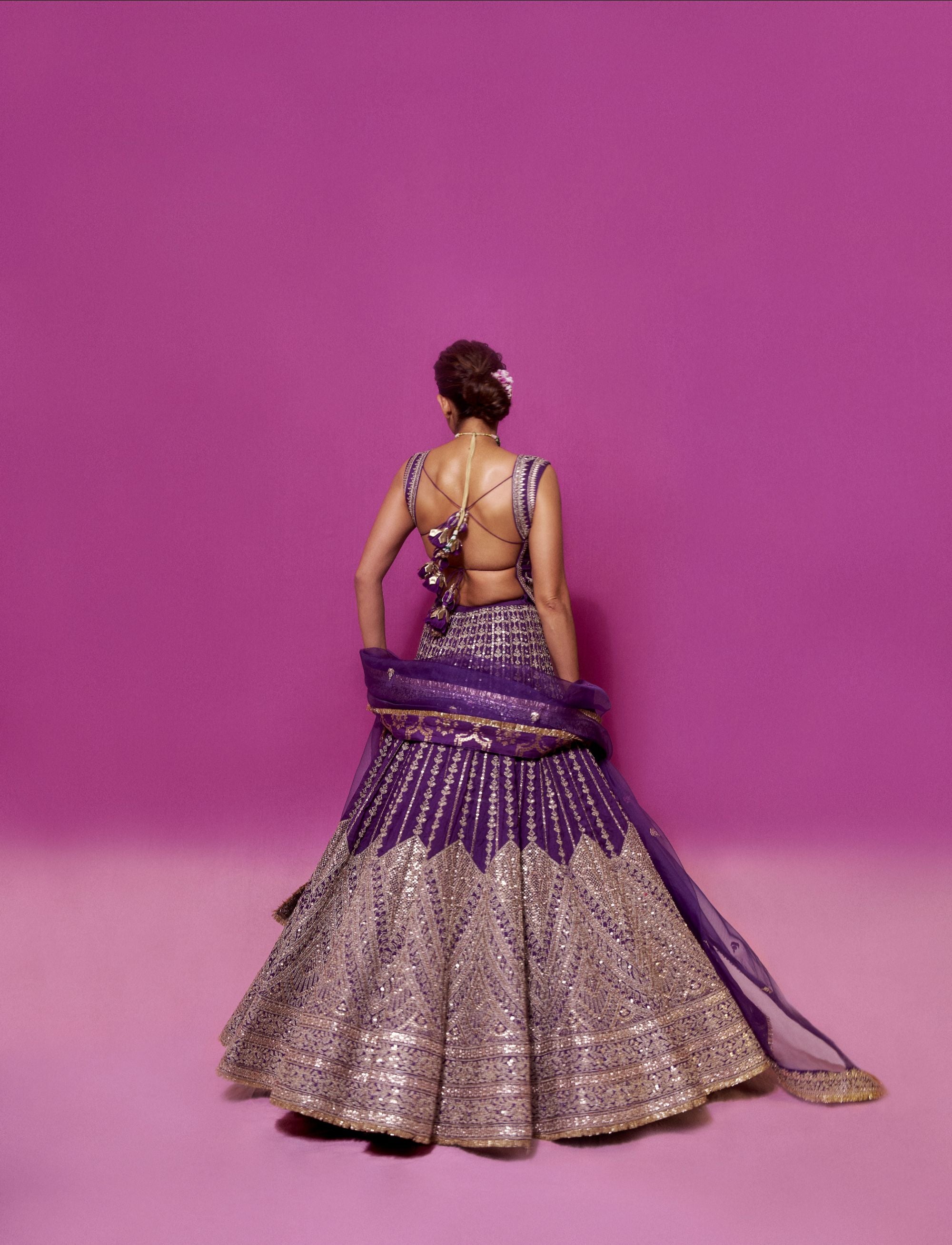 Kubbra sait in Razia Lehenga Set
