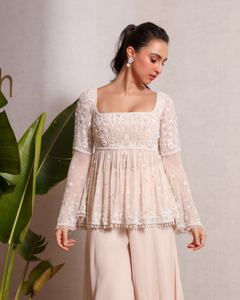 Afterglow Peach Sharara