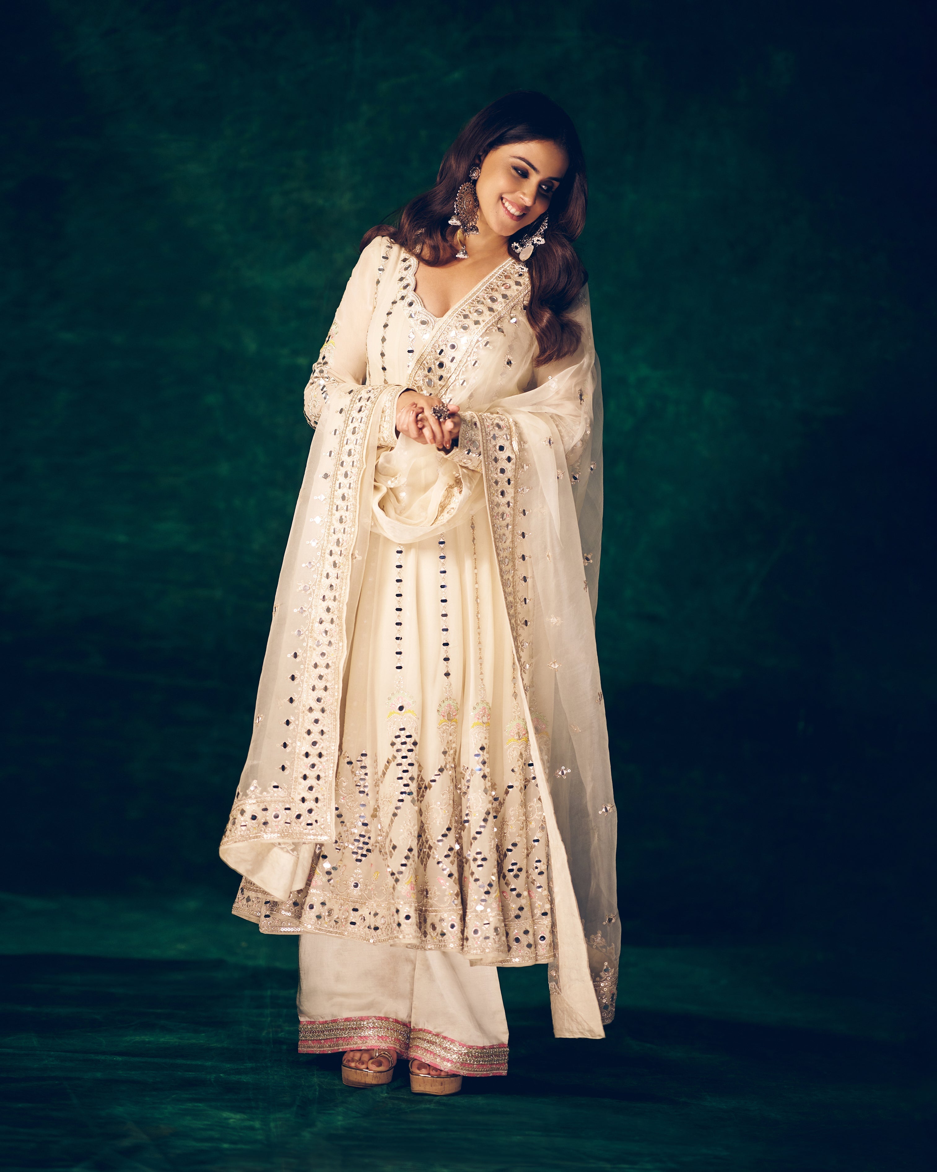 Genelia Anarkali Set
