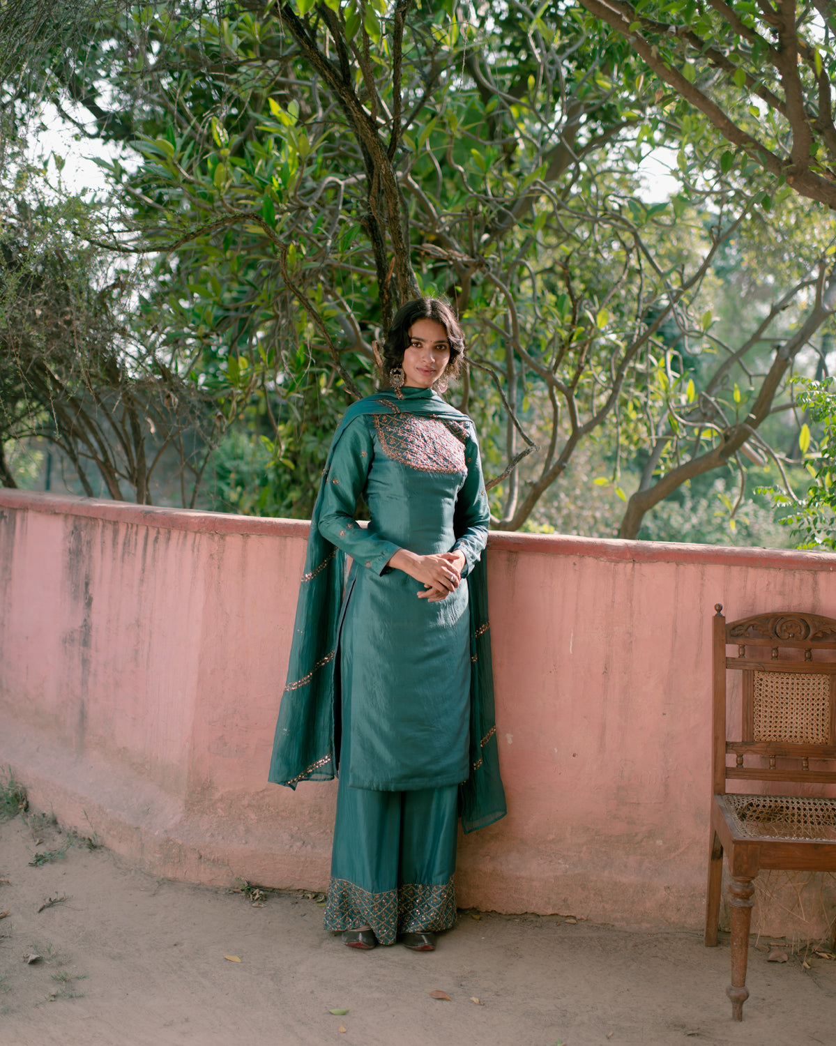 Pastel Green Kurti And Pants