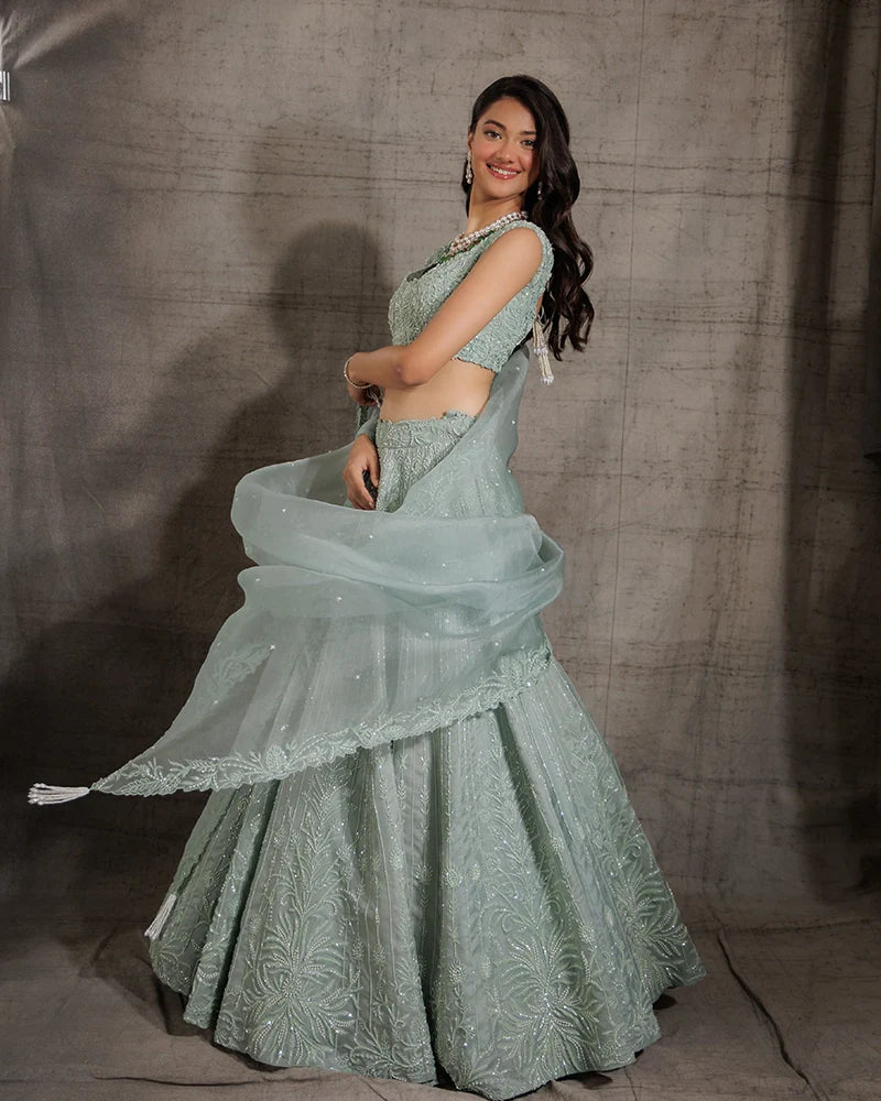 Jade Lehenga