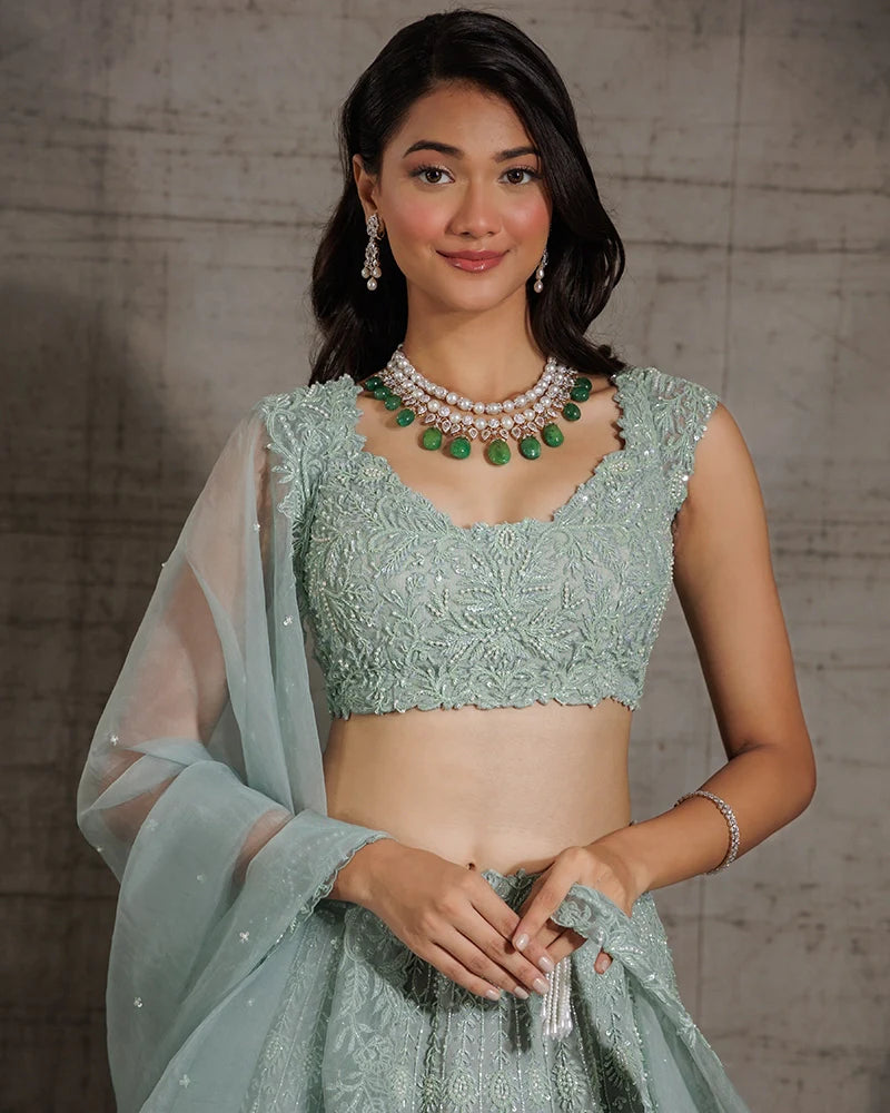 Jade Lehenga