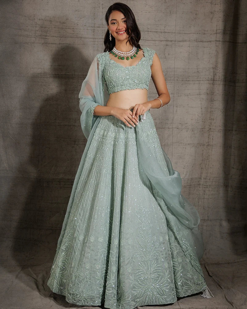Jade Lehenga