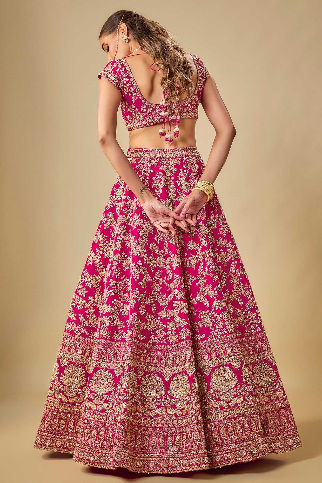VAANI RANI SILK EMBROIDERED LEHENGA SET