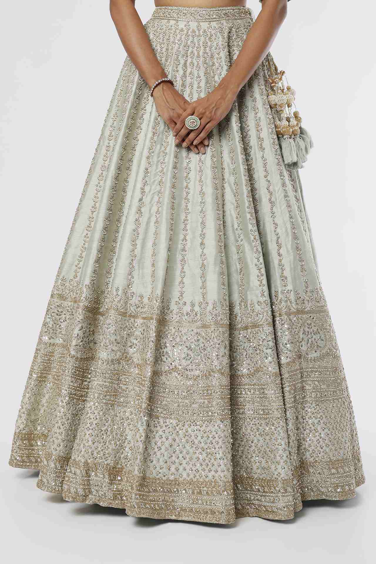 Peach Embellished Aster Lehenga Set