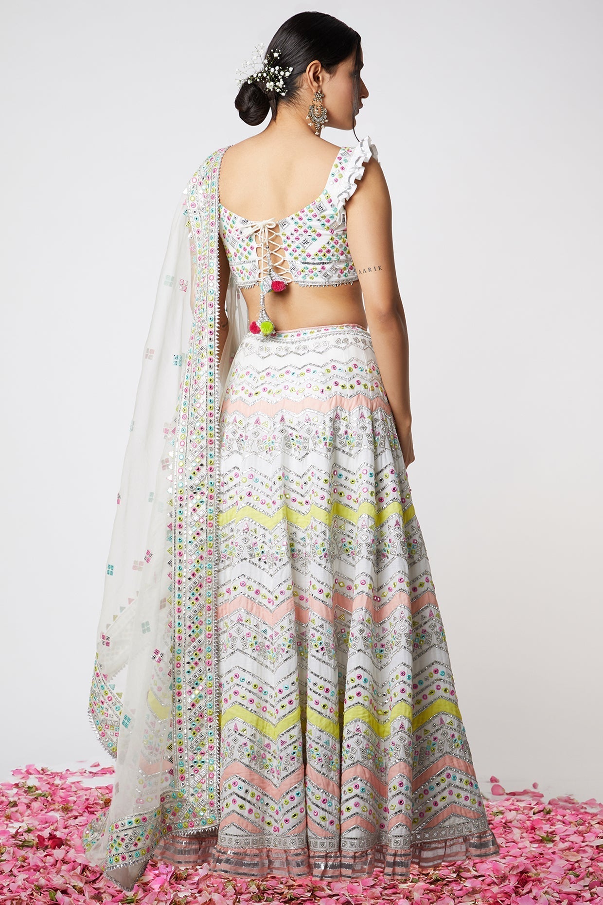 Riya Jain in Noor Chevron Lehenga Set