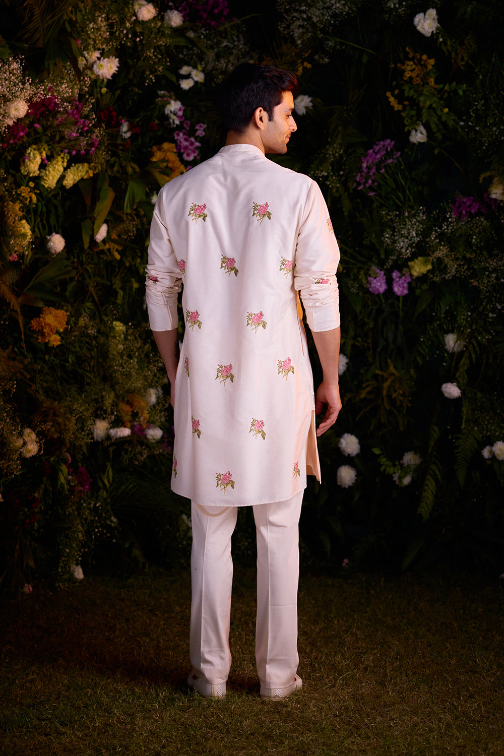 Crystal Pink Kurta & Waistcoat Set