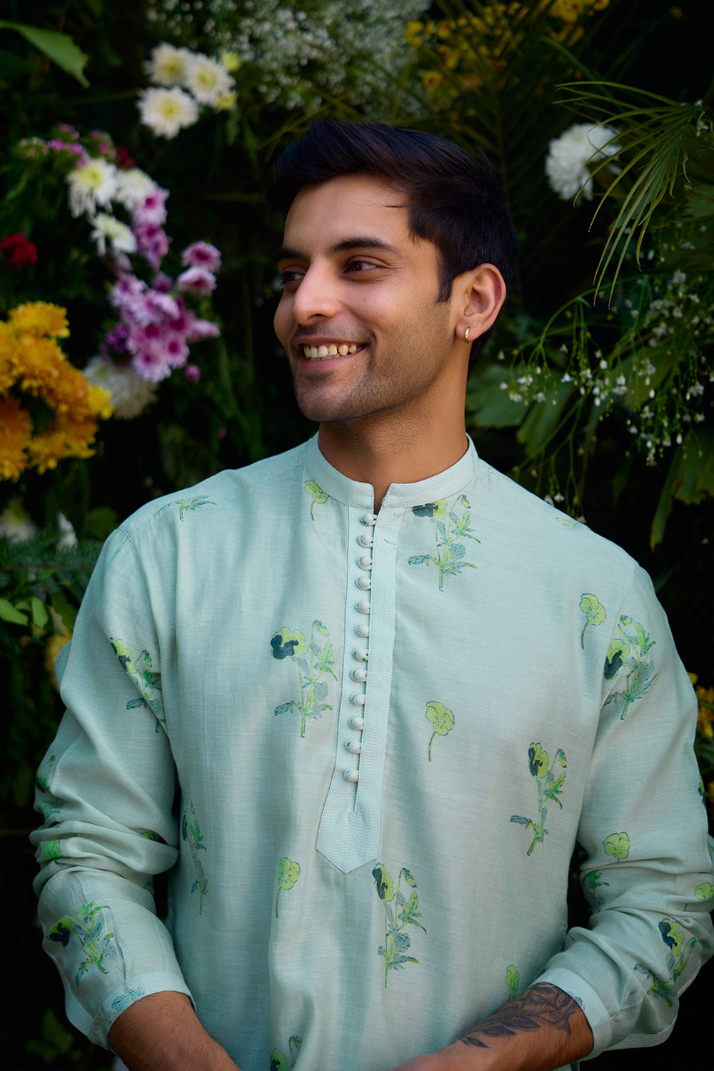 Aqua Blue Kurta Set
