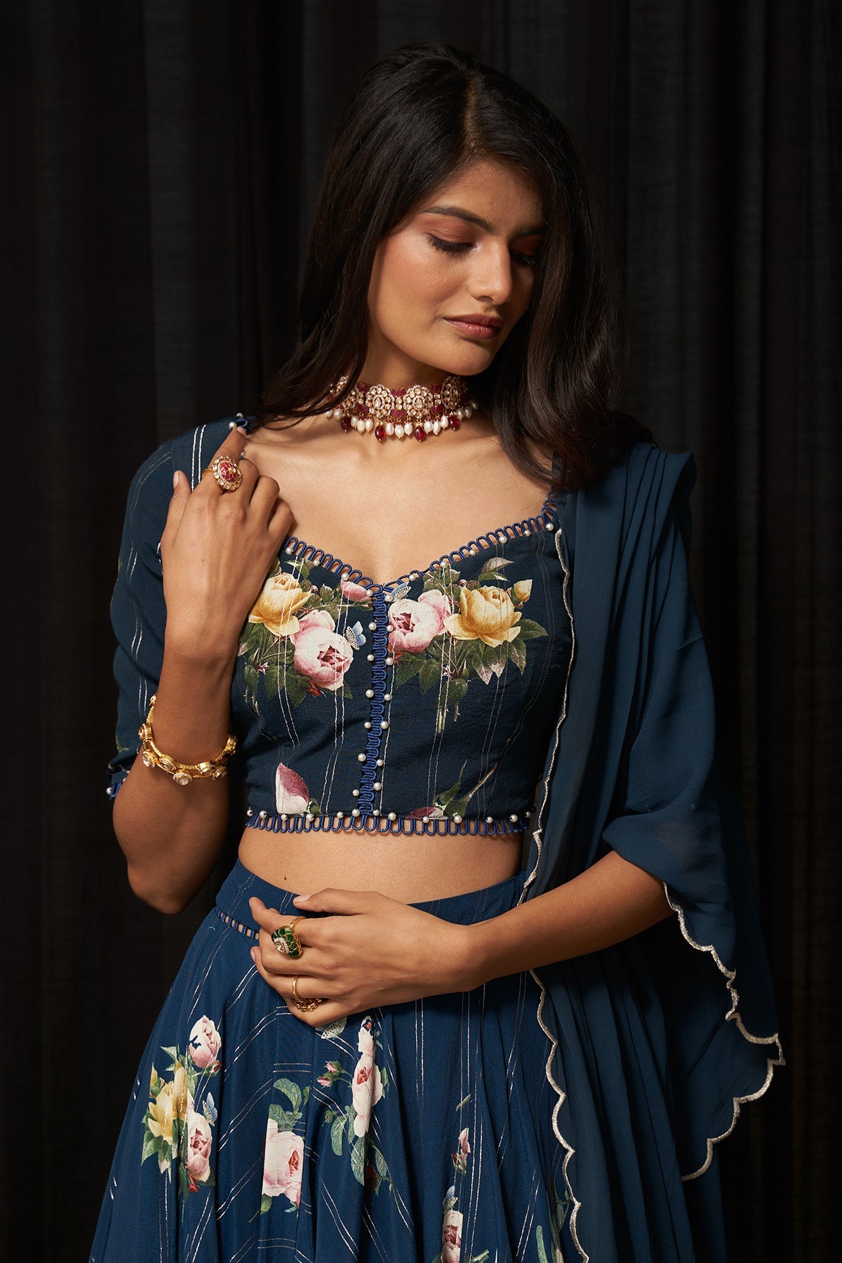 Printed Lehenga Set