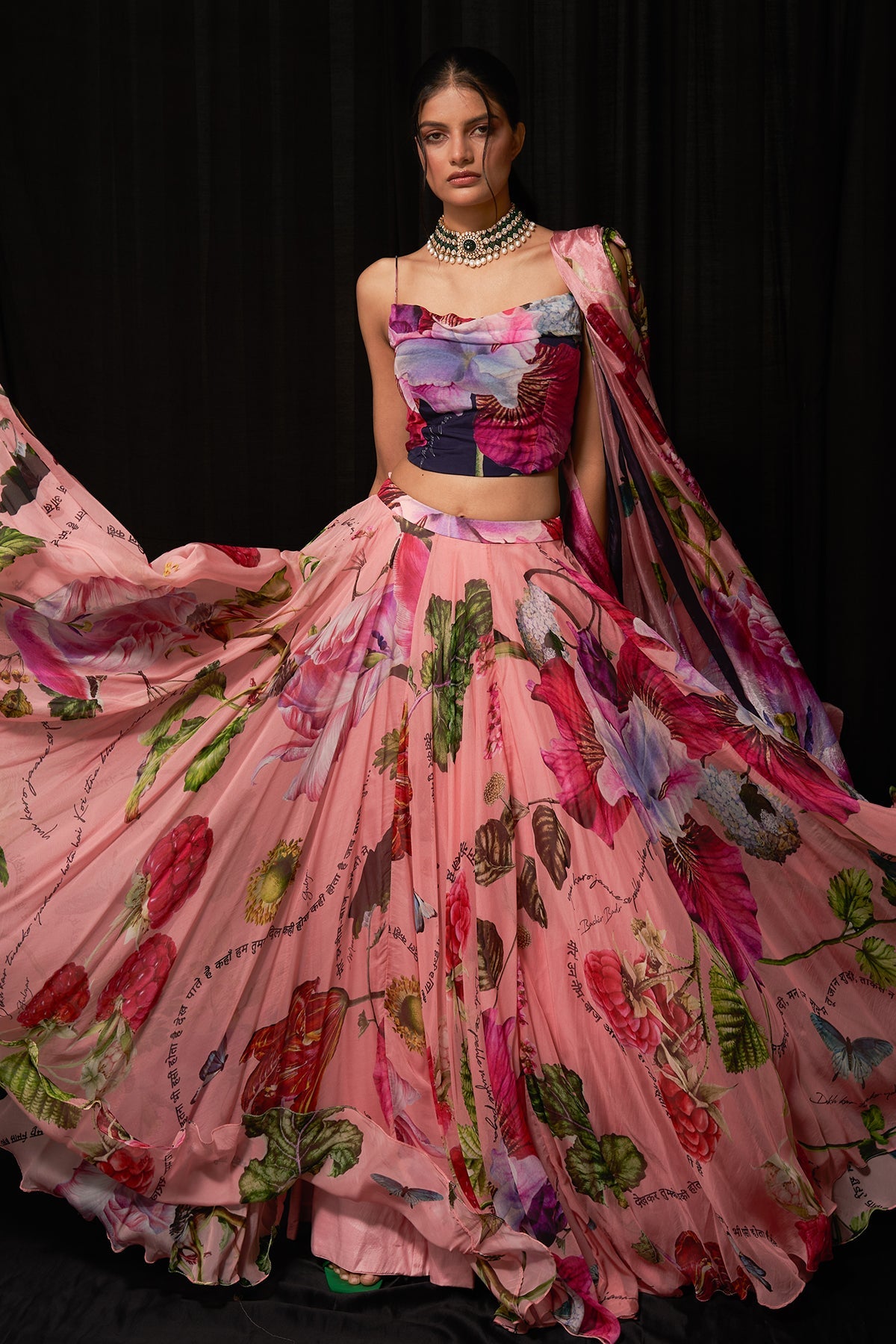 Printed Lehenga Set