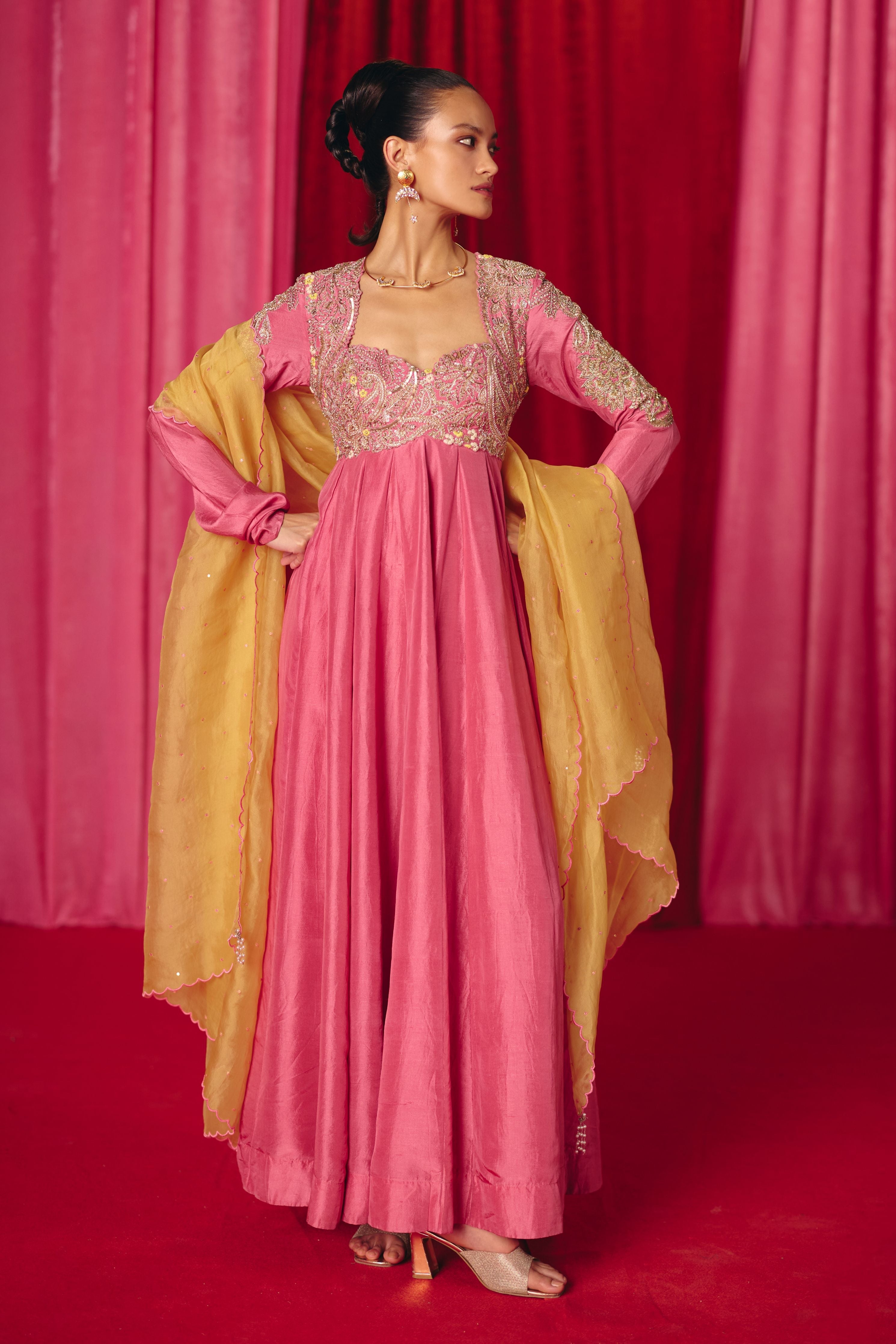 Karu Anarkali Set