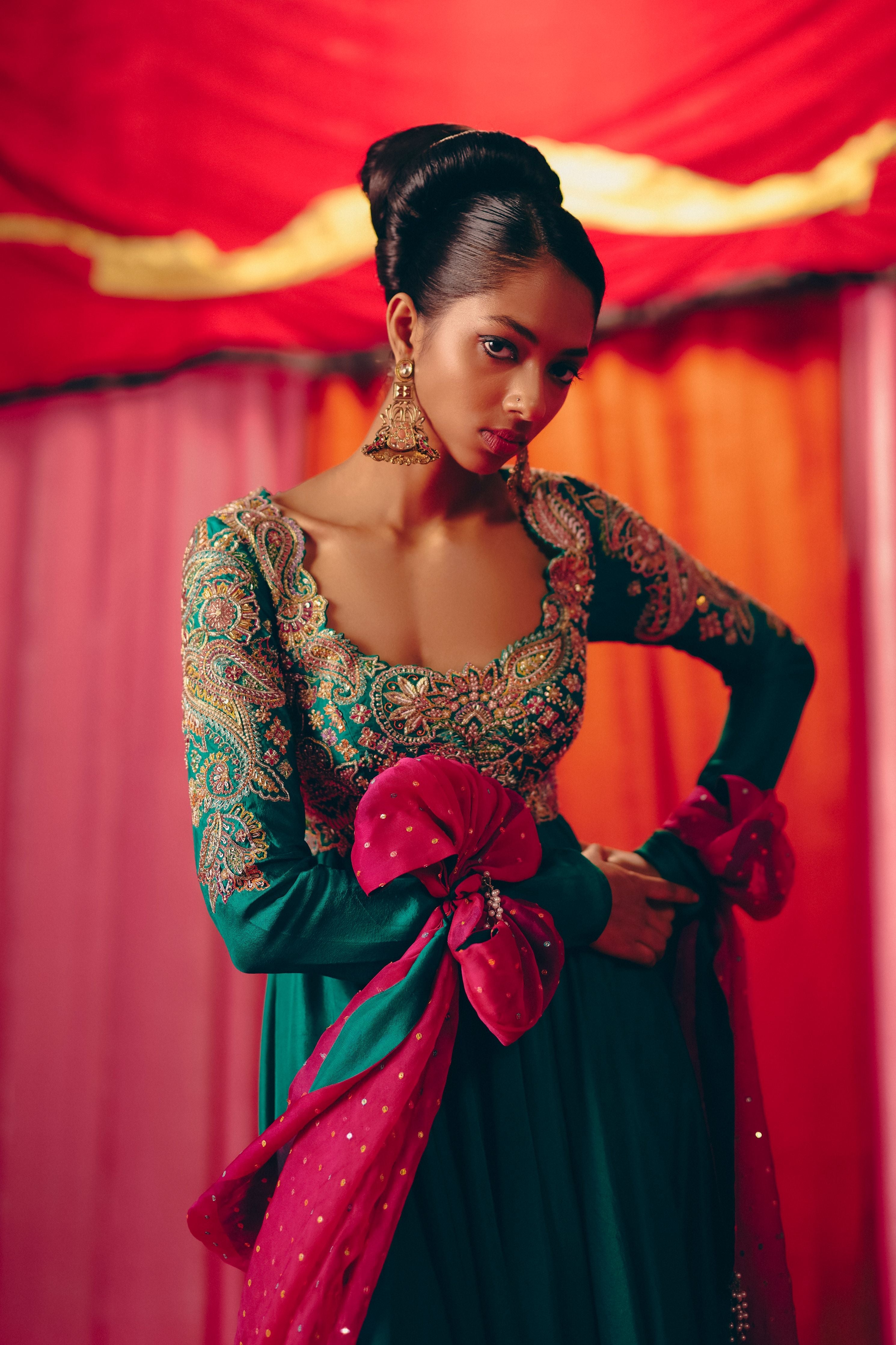 Chakra Anarkali Set