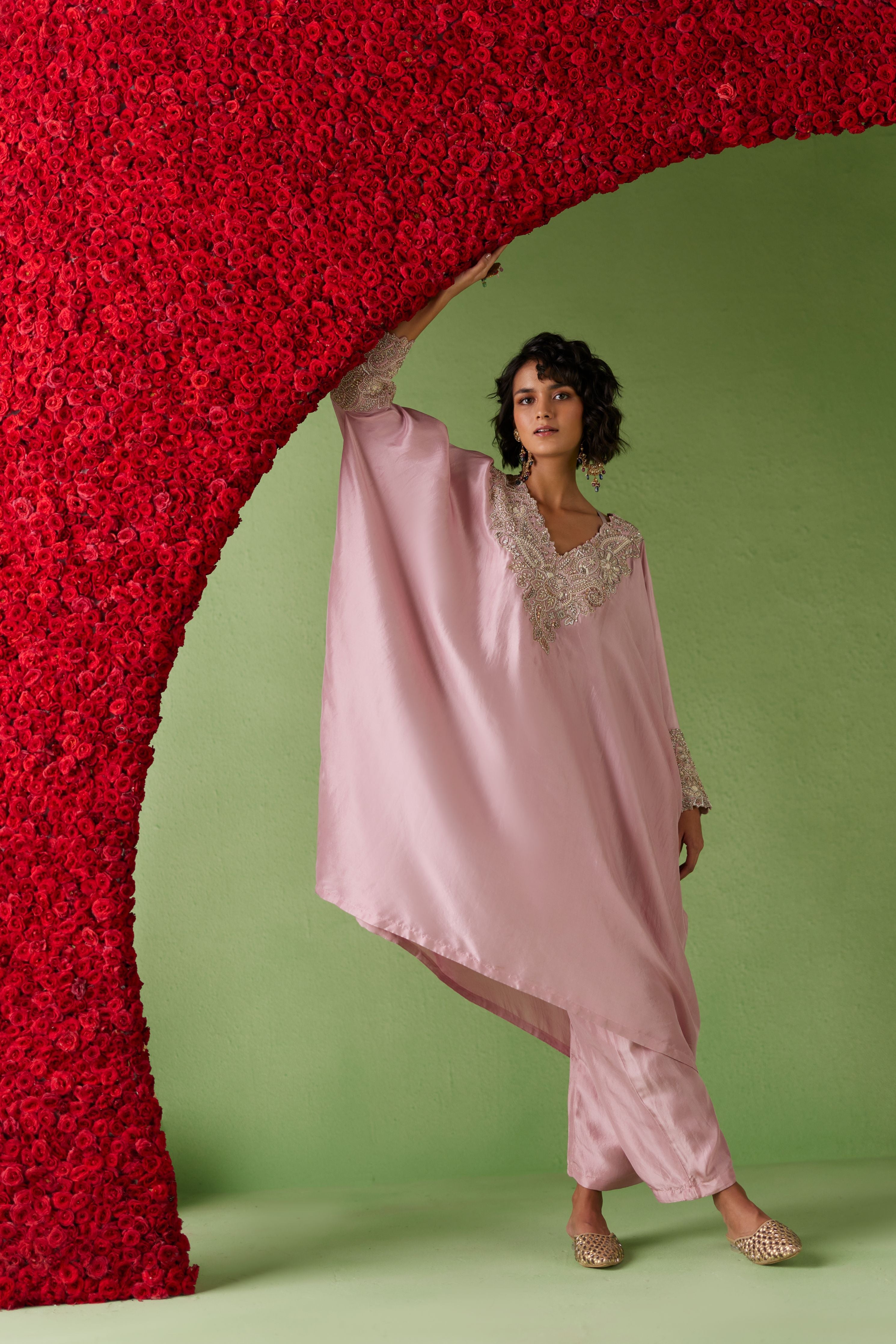 Reva Cuff Kaftan Set