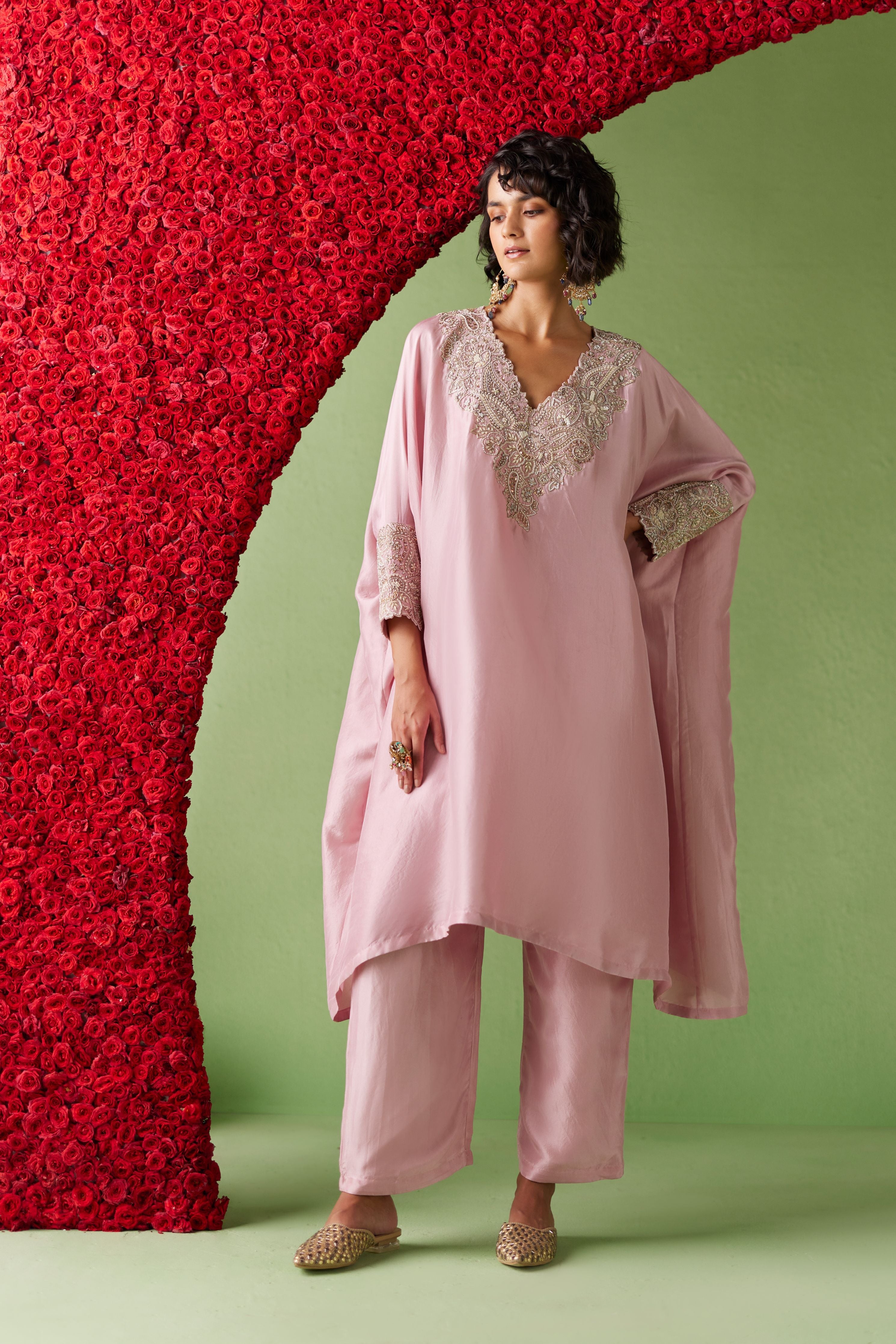 Reva Cuff Kaftan Set