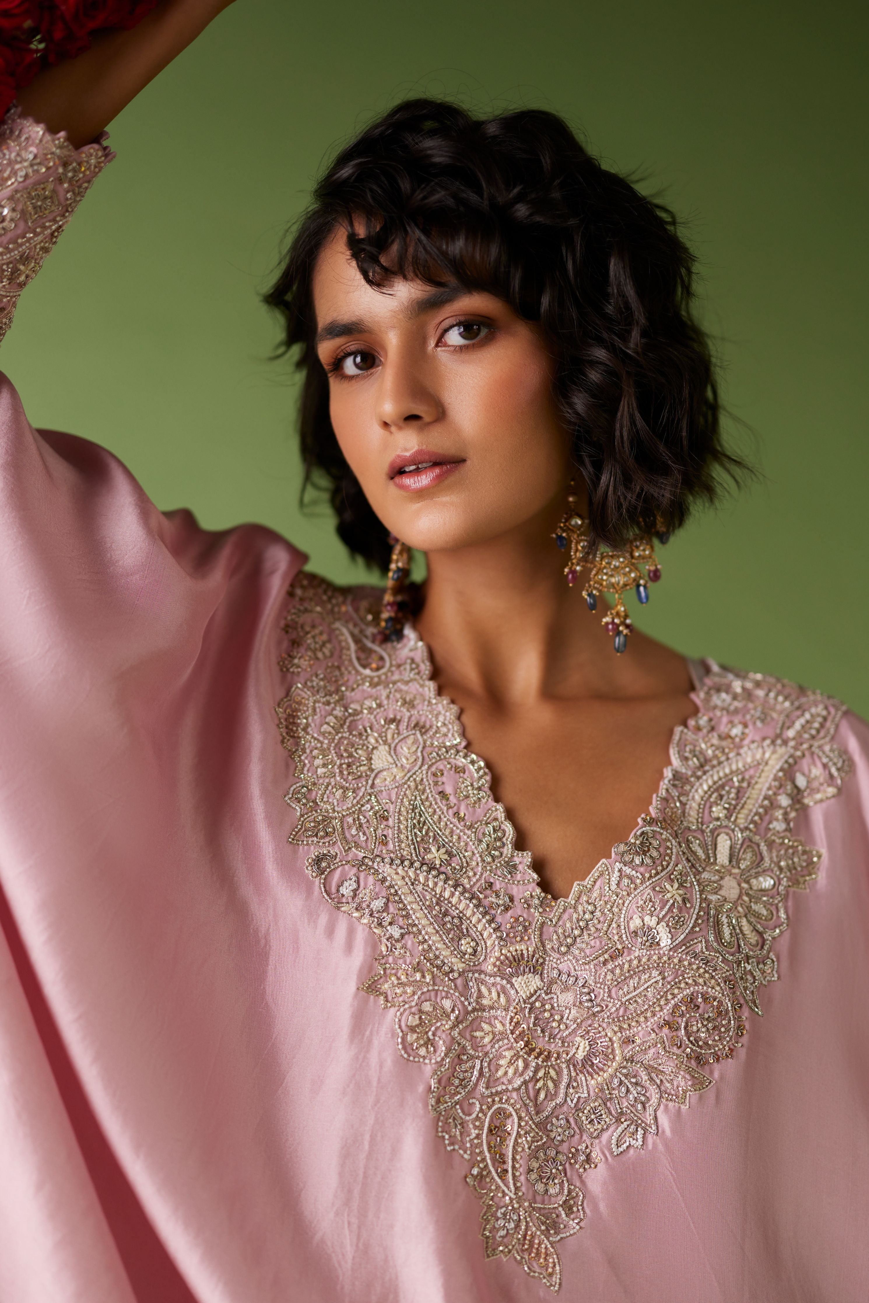Reva Cuff Kaftan Set