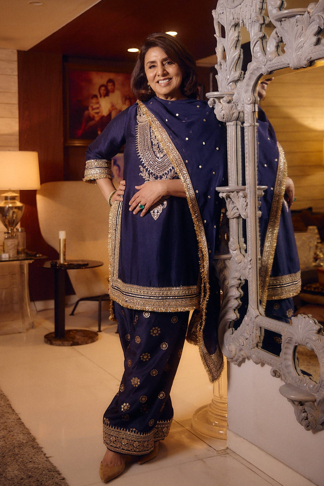 Neetu Kapoor in Mahiz Farshi Set