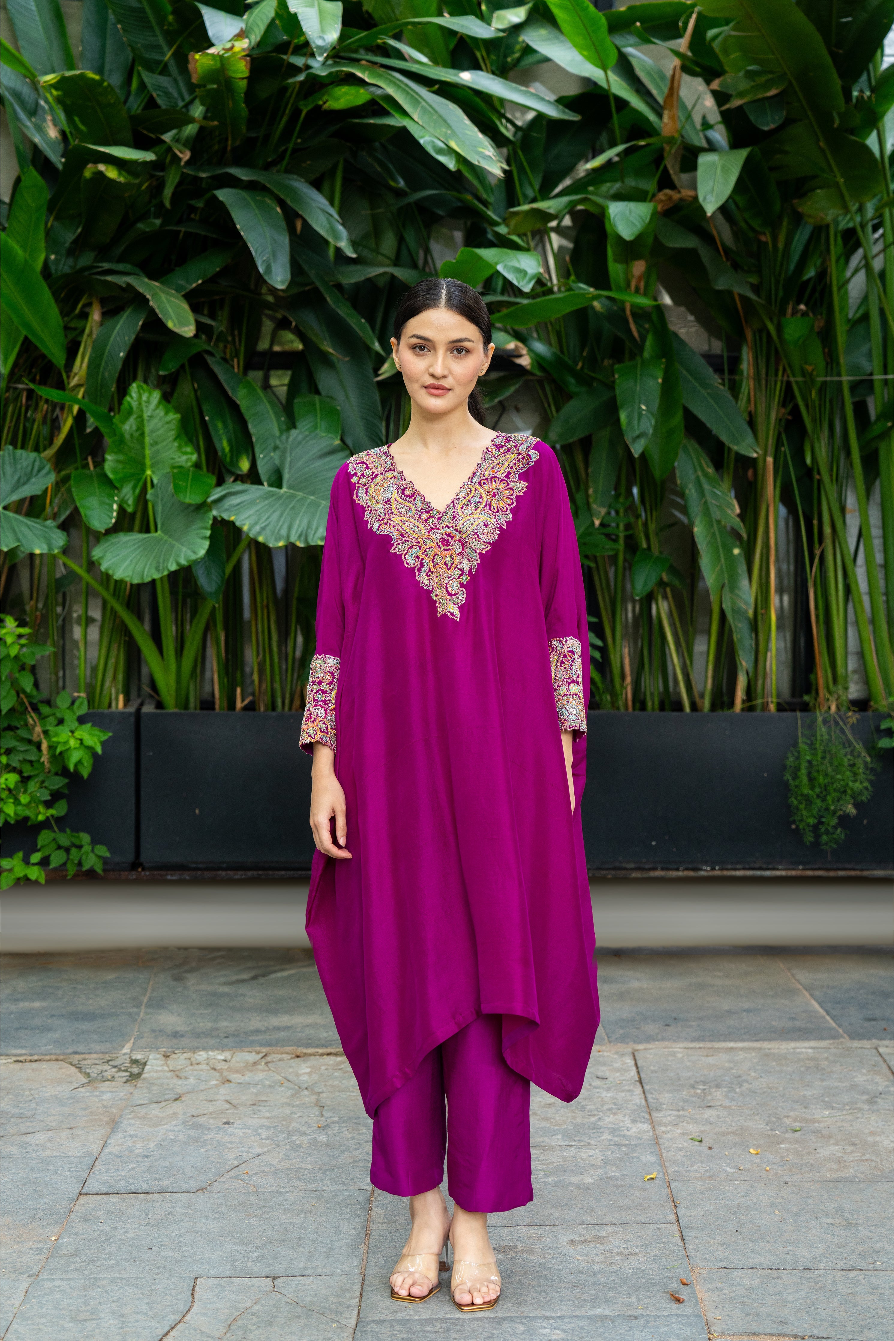 Reva Cuff Kaftan Set
