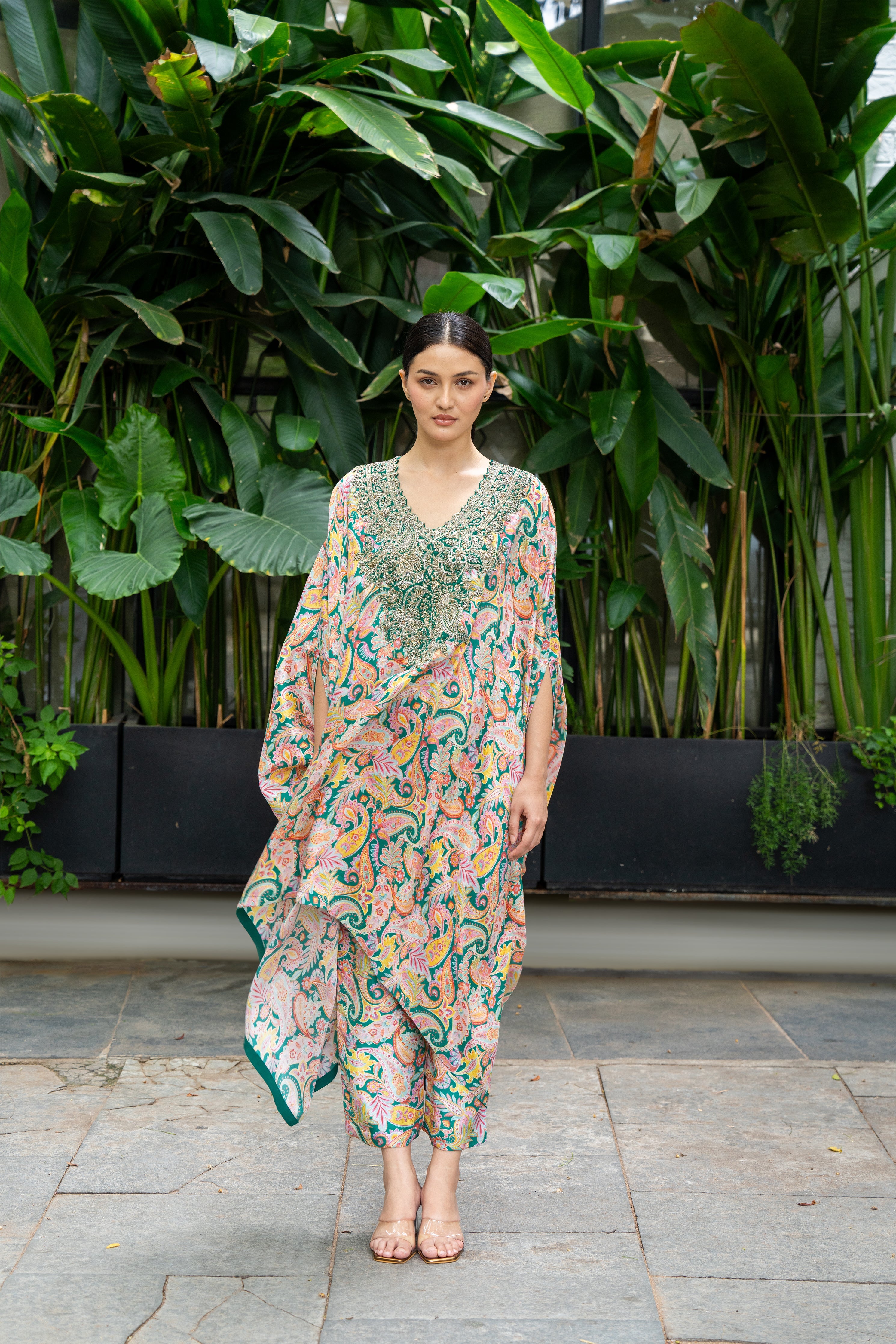 Reva Cuff Kaftan Set