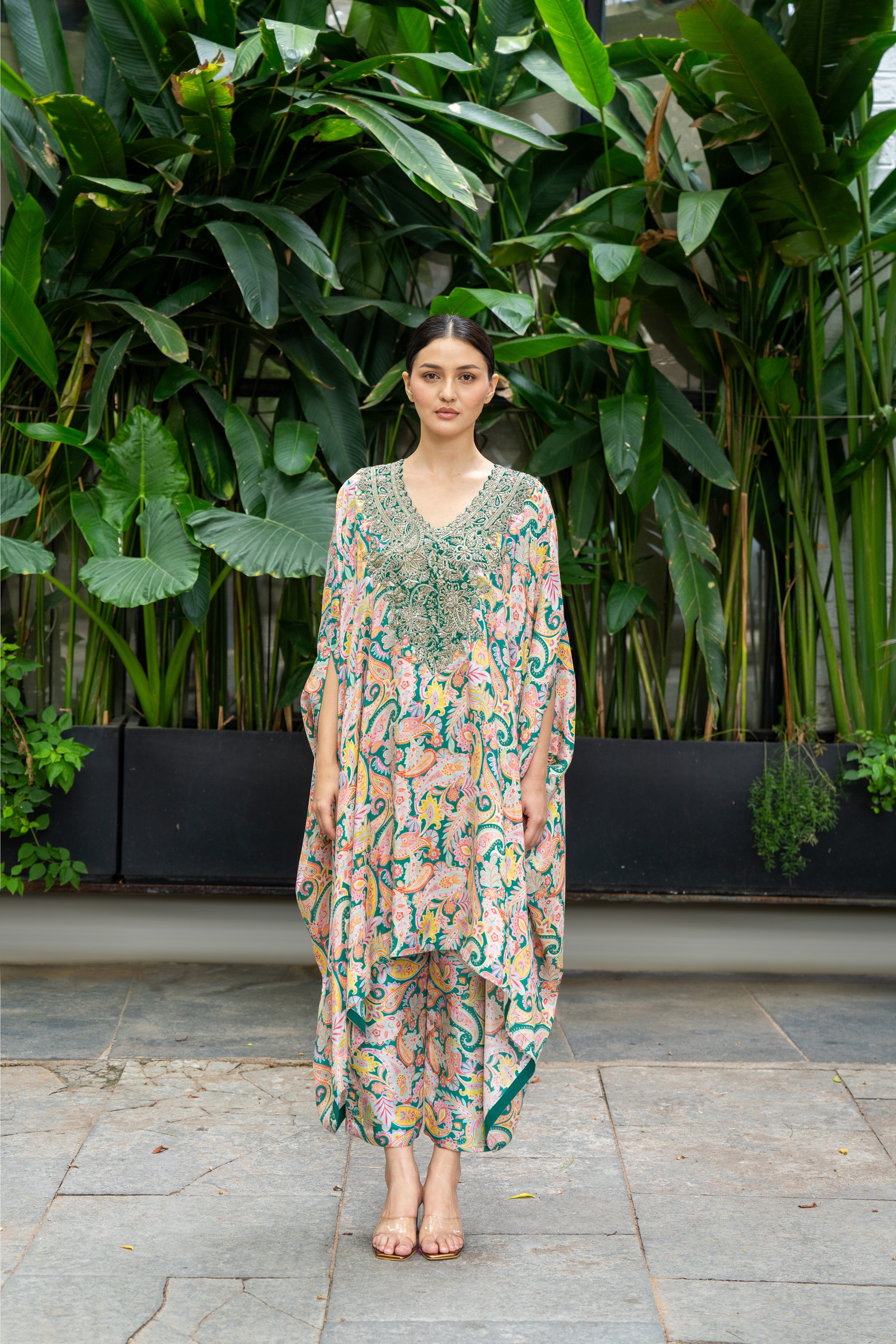 Reva Cuff Kaftan Set