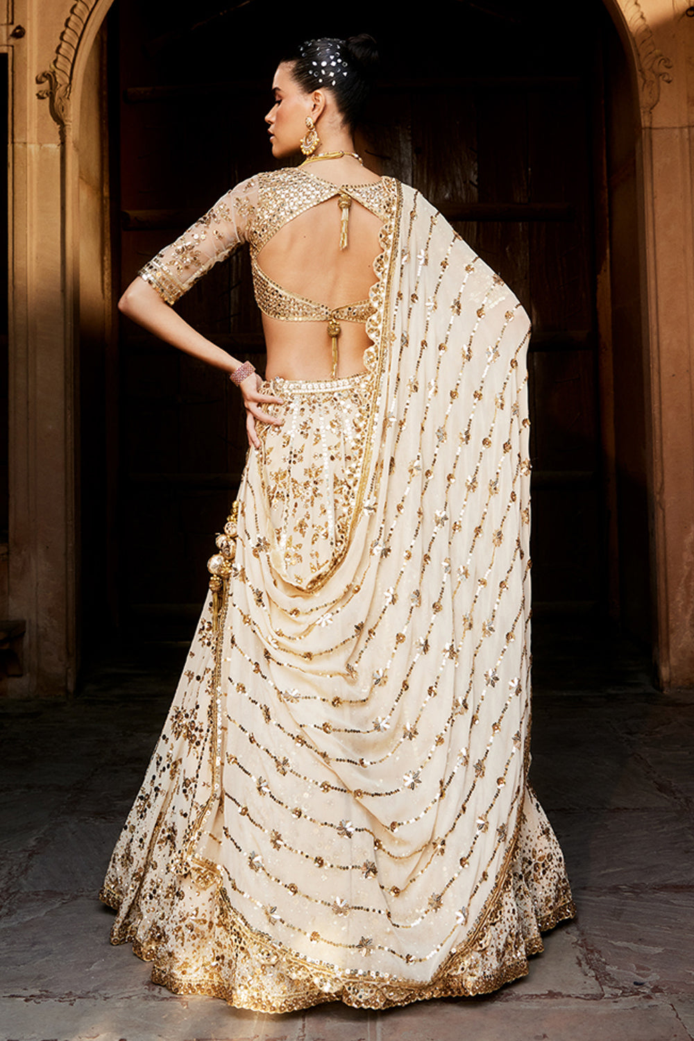 Komal Pandey In Our Naira Lehenga Set