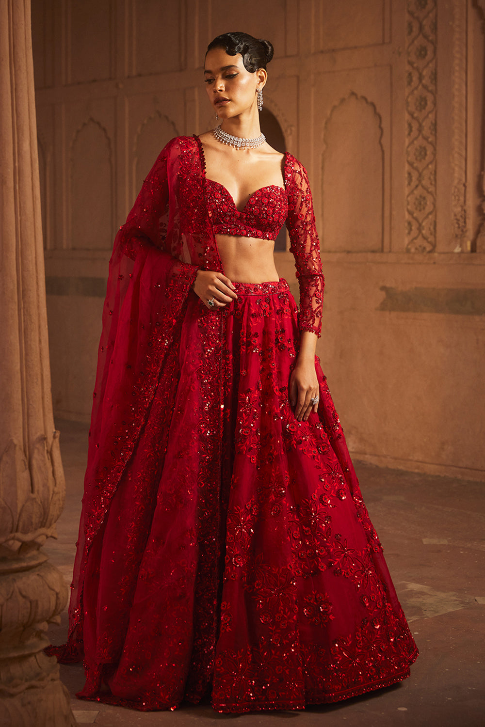Gul Lehenga Set