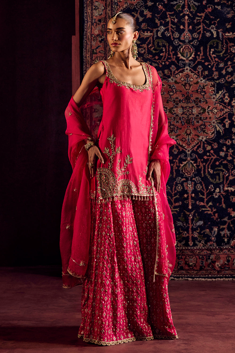 Rani Pink Sharara Set