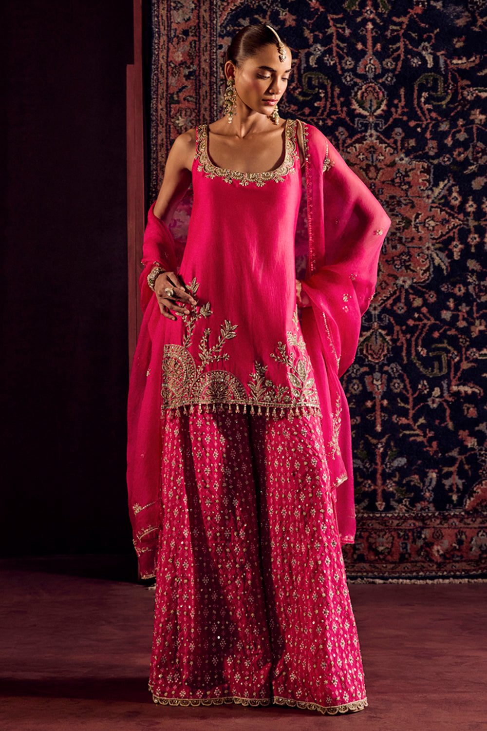 Rani Pink Sharara Set