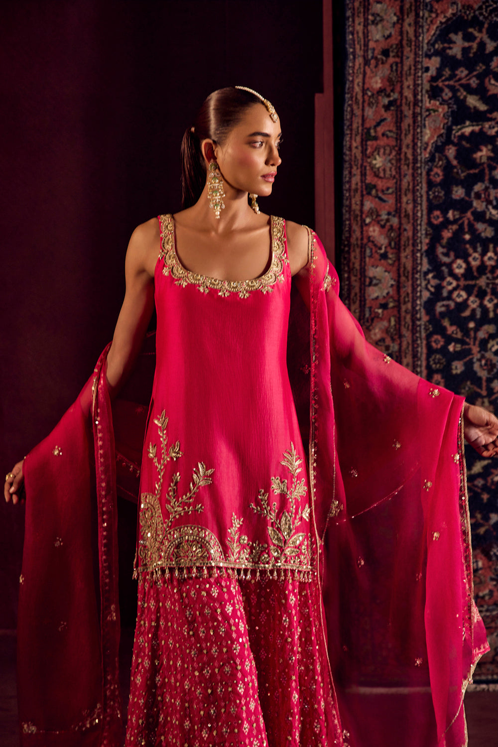 Rani Pink Sharara Set